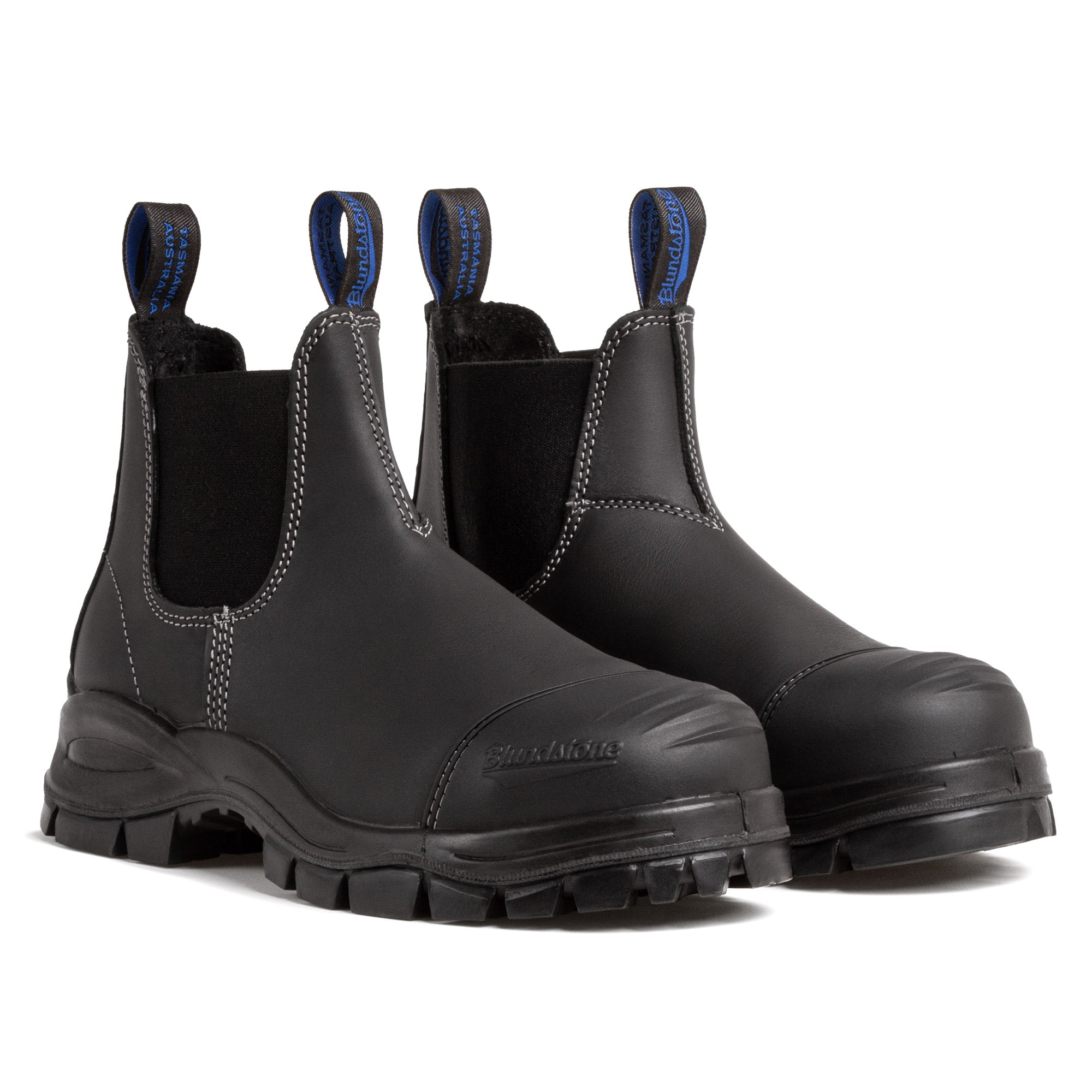 Blundstone 990 Mens Boots 7 Work Safe Steel Toe Slip On Heat Oil Resistant bl997-side.jpg main image 4