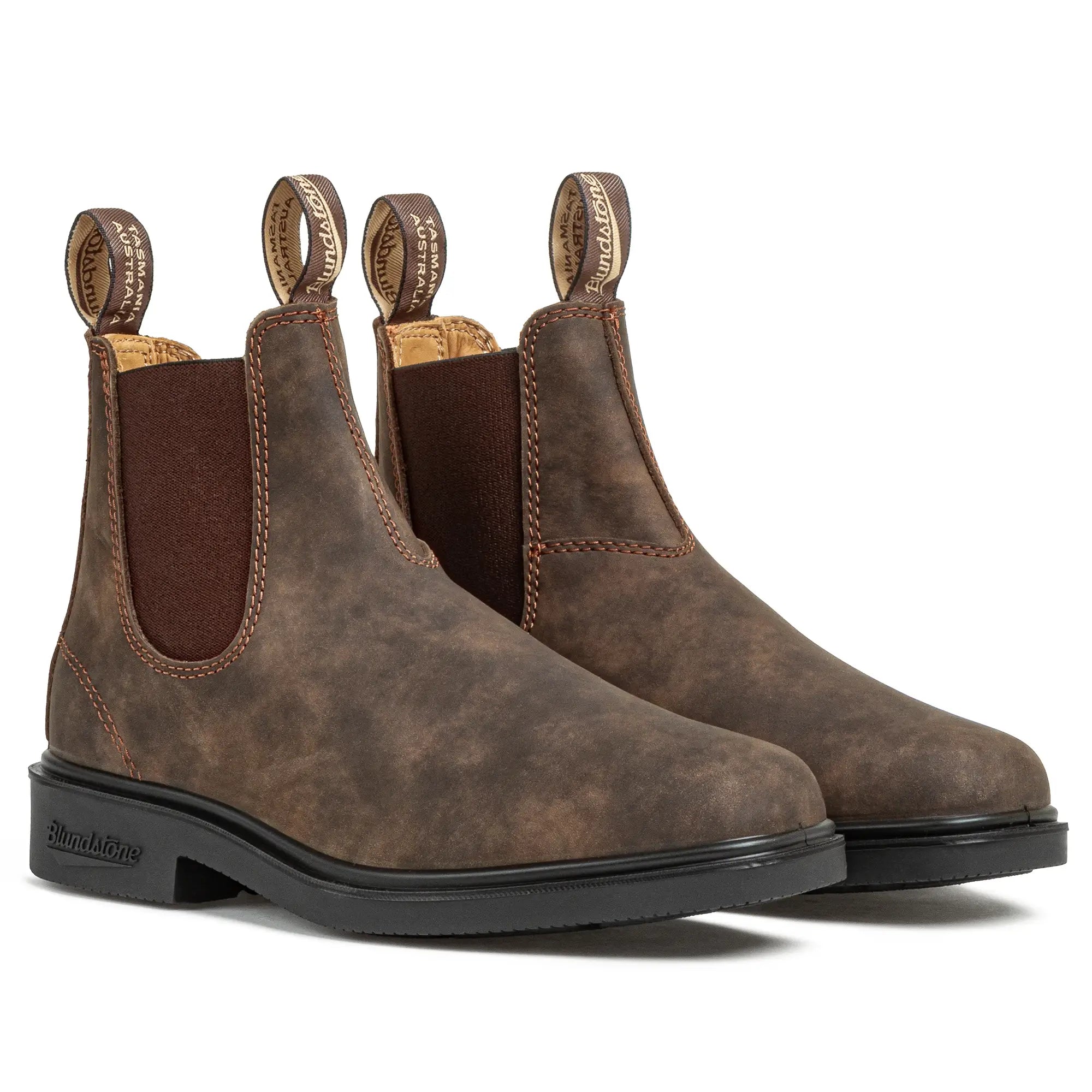 blundstone dress boots stout brown Stout Brown Premium Leather Chelsea Boots, Women's Originals 500