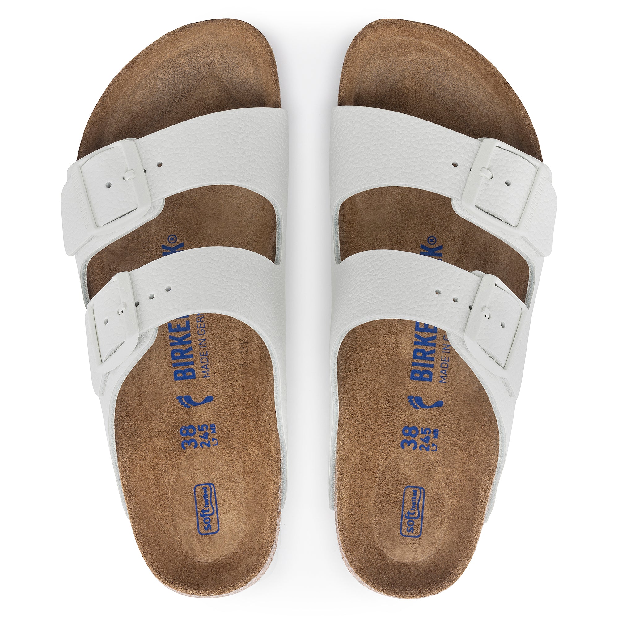 Arizona Leather Soft Footbed - White