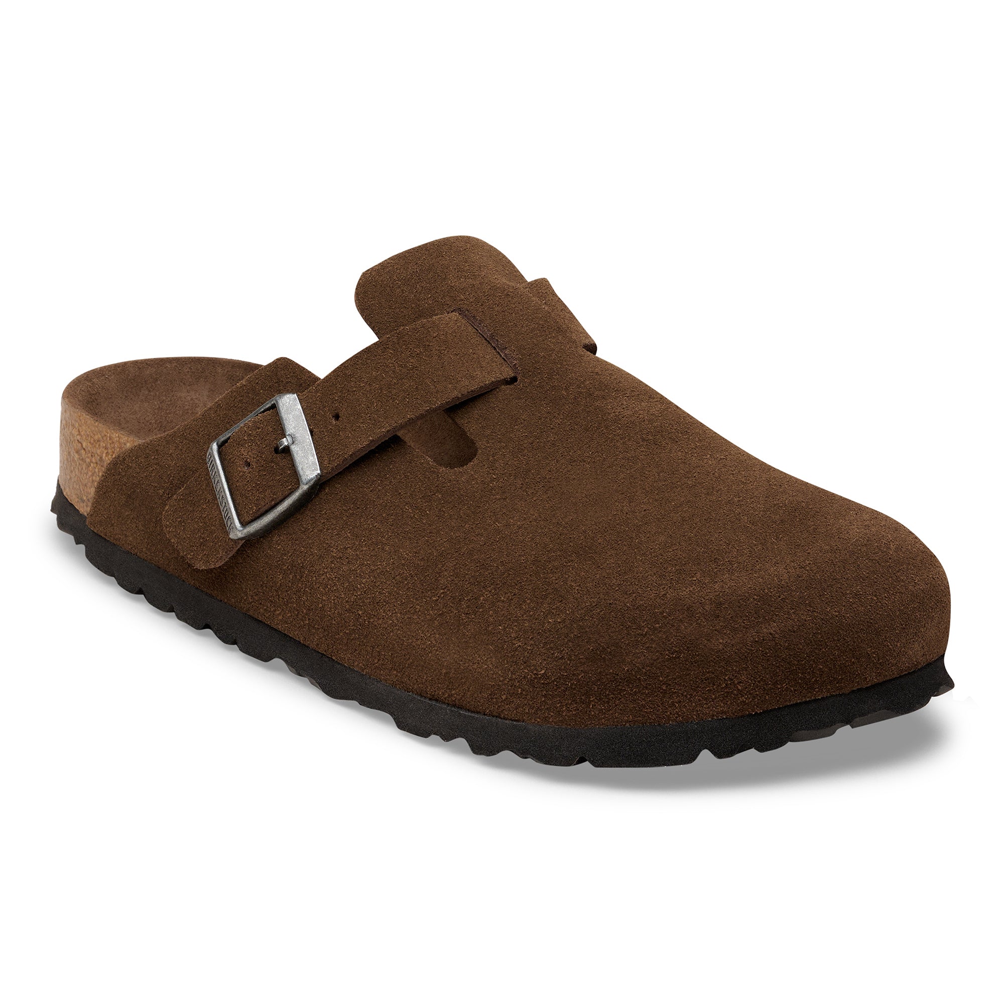 Boston Soft Footbed Suede Clog - Coffee