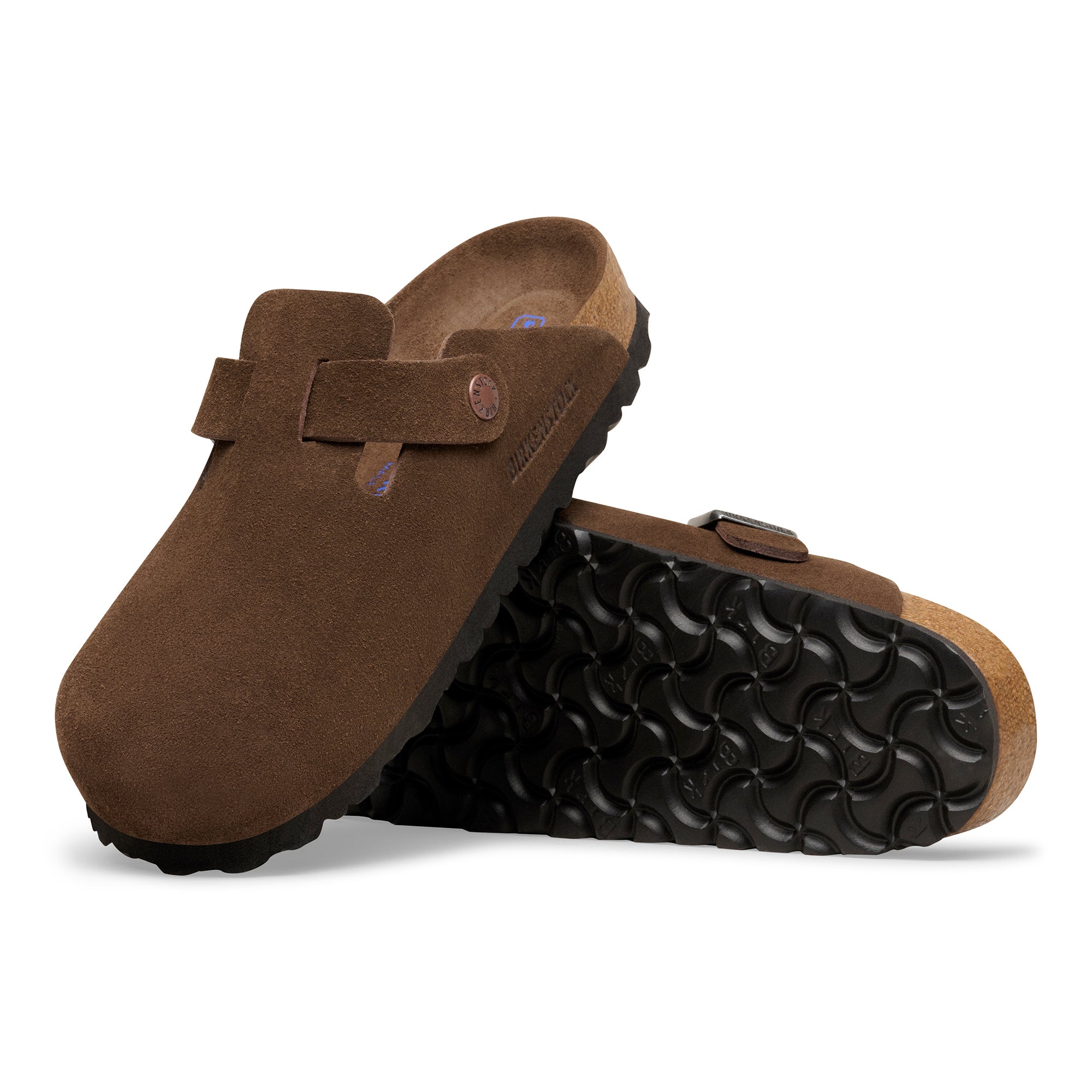 Boston Soft Footbed Suede Clog - Coffee