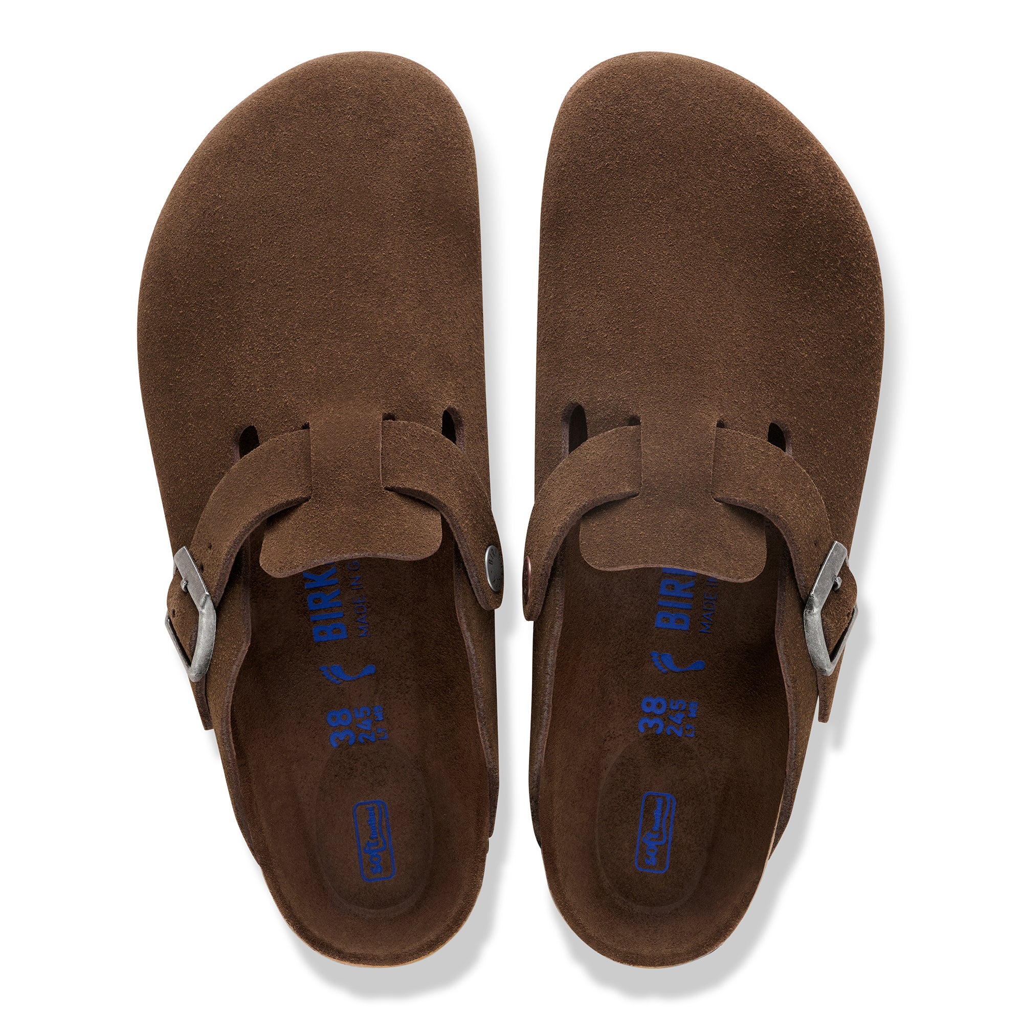 Boston Soft Footbed Suede Clog - Coffee