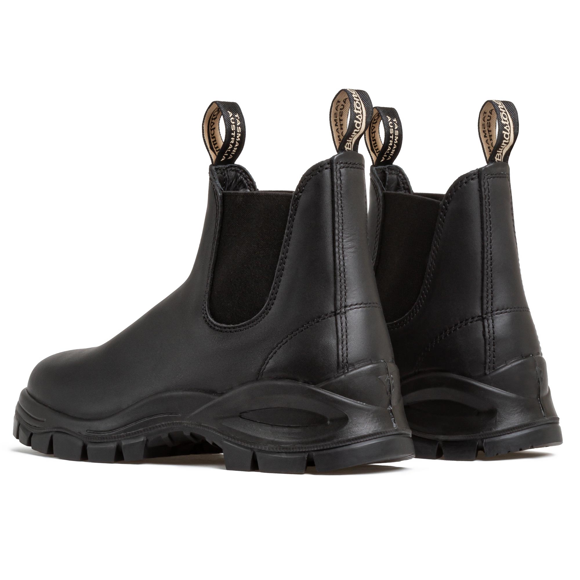 Blundstone 2240 ELASTIC SIDED BOOT サイドゴア Black Premium Leather Chelsea Boots, Men's Lug 2240 - Blundstone