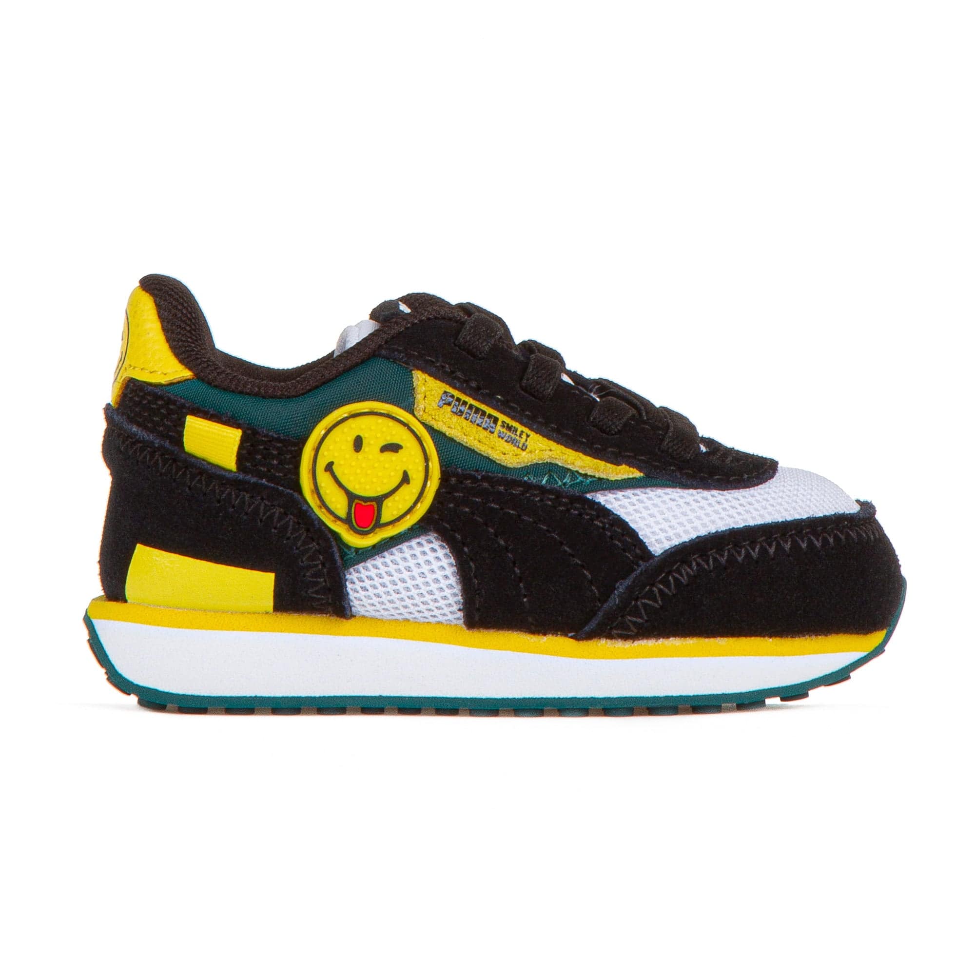 Toddlers Future Rider Smiley World - Black - DNA Footwear