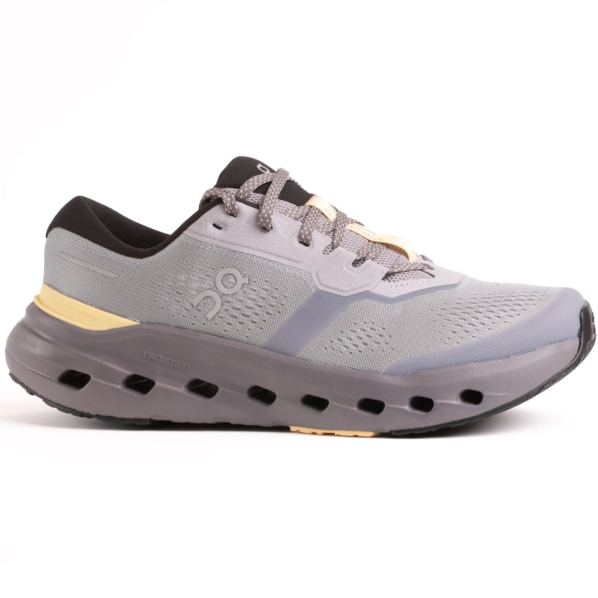 Men's On Cloudrunner 3 supportive running shoe in Platinum/Squash, photo 2