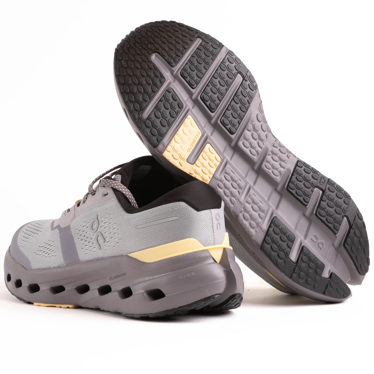 Men's On Cloudrunner 3 supportive running shoe in Platinum/Squash, photo 3
