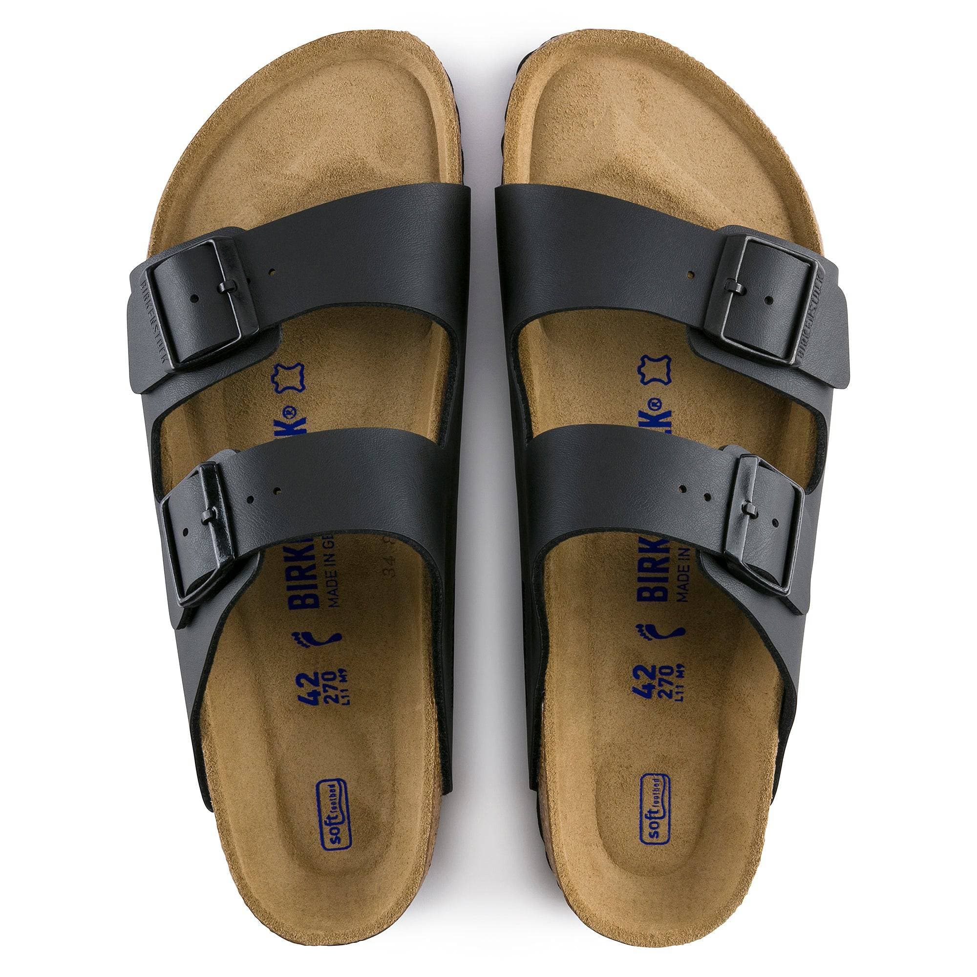 Arizona Soft Footbed Birko-flor - Black - DNA Footwear