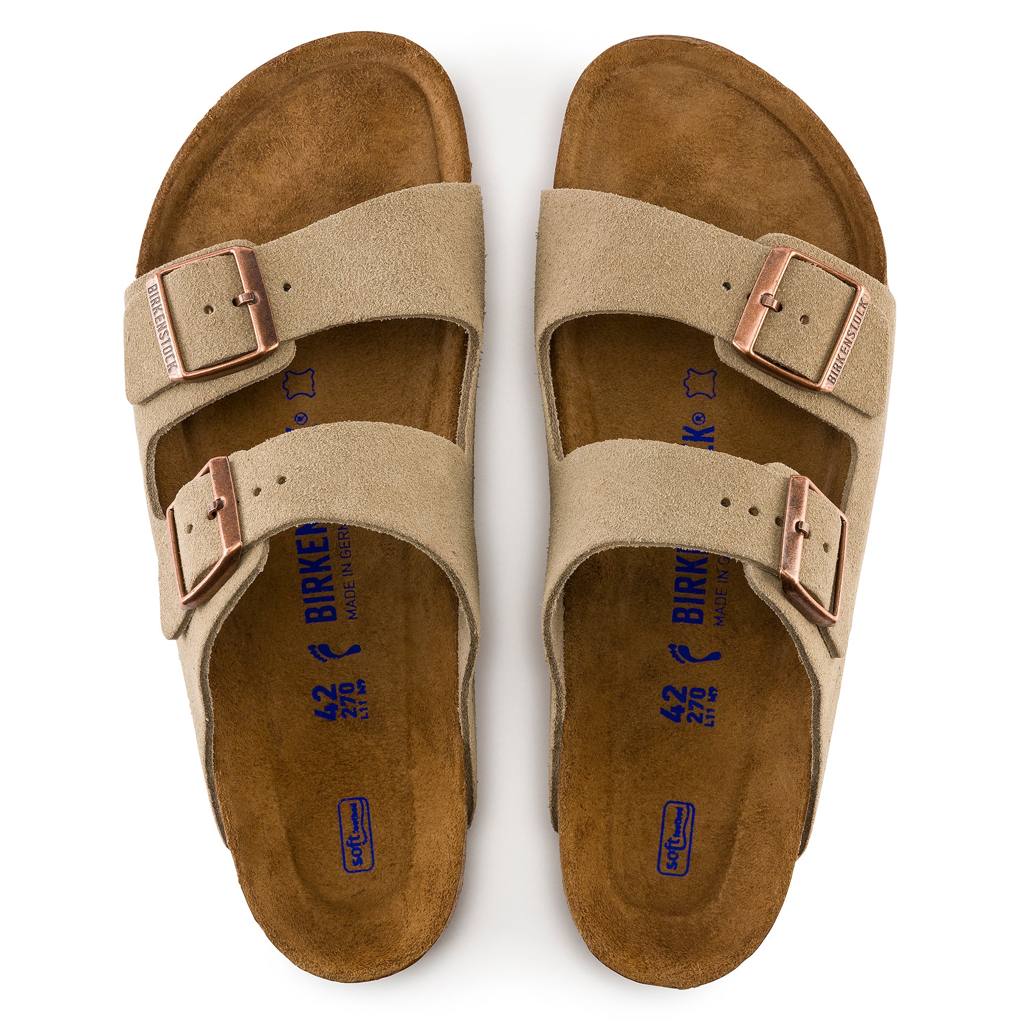 Arizona Soft Footbed Suede - Taupe