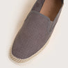 Alva - Grey Perforated Suede