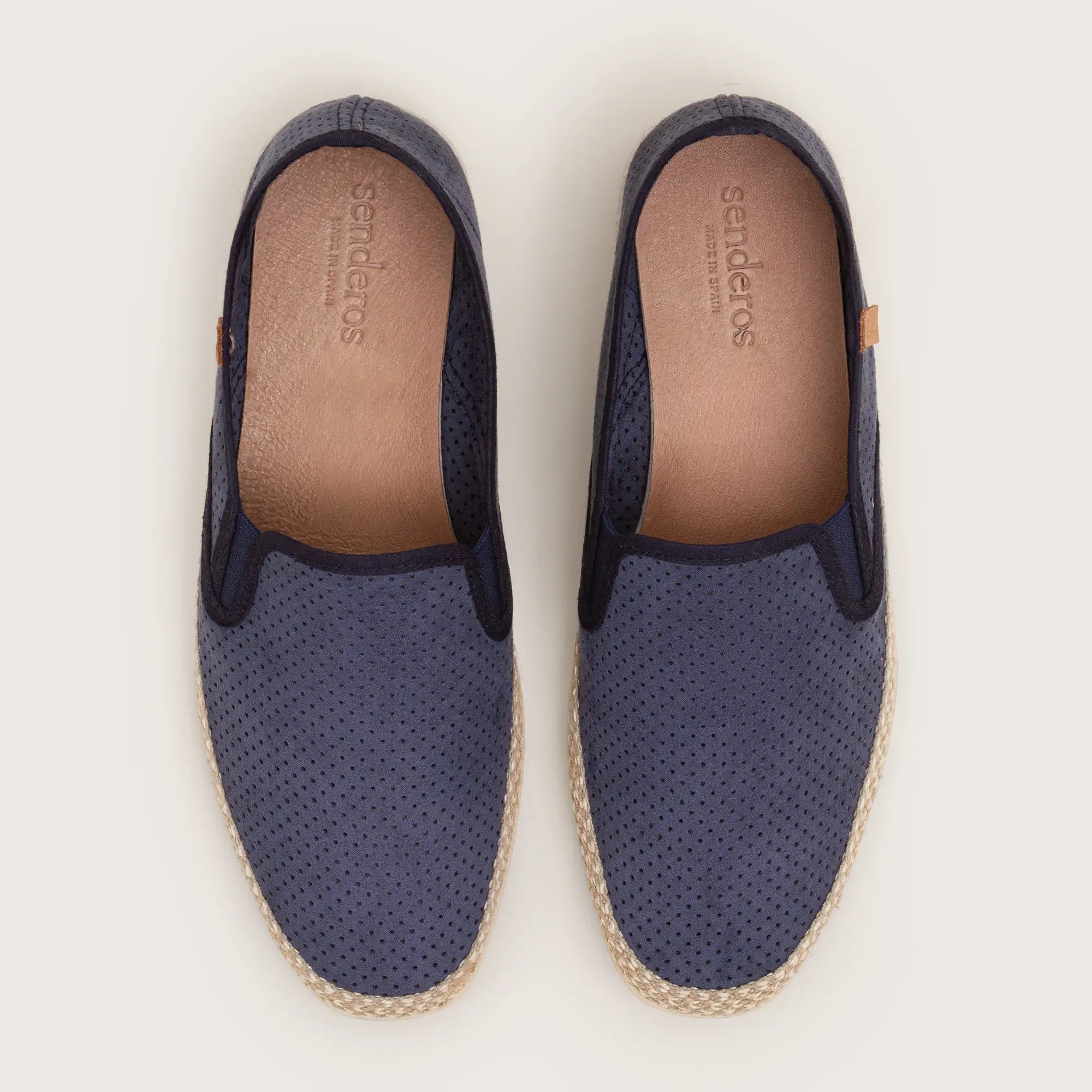 Alva - Marine Perforated Suede