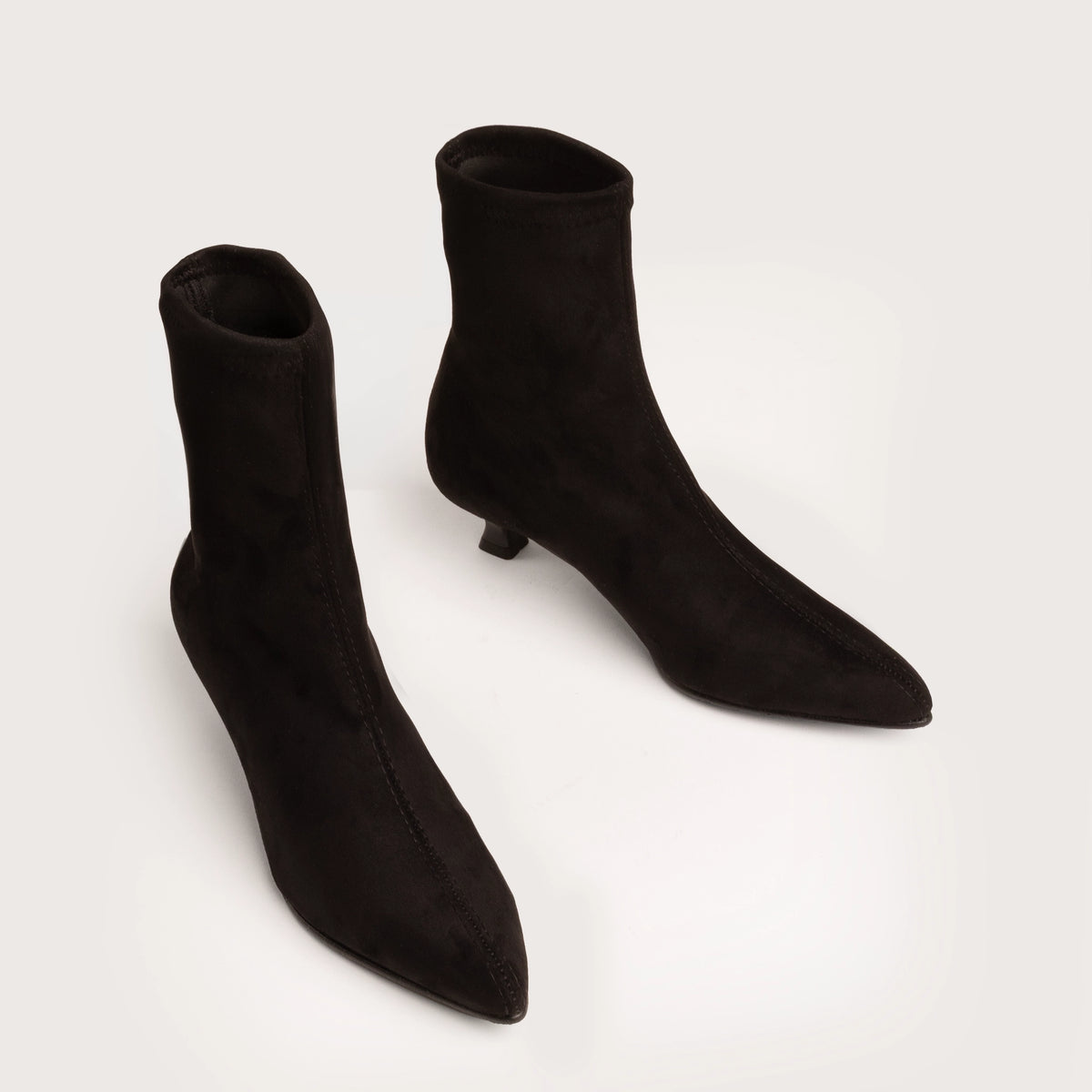 Barry - Black Suede Elastic