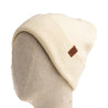 Bedford Smooth Knit Beanie - Ivory - DNA Footwear