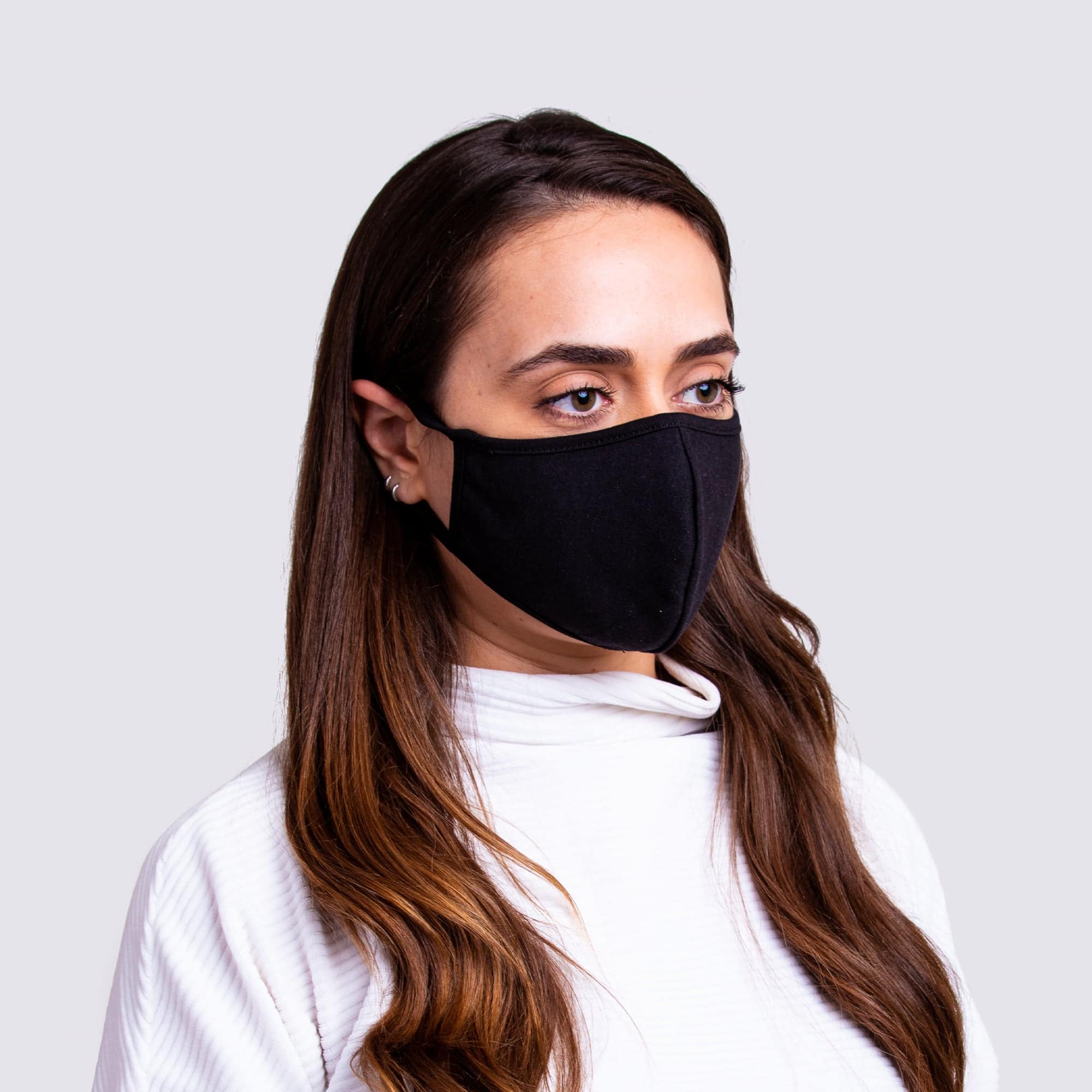 Washable Cotton Facemask - Black - DNA Footwear
