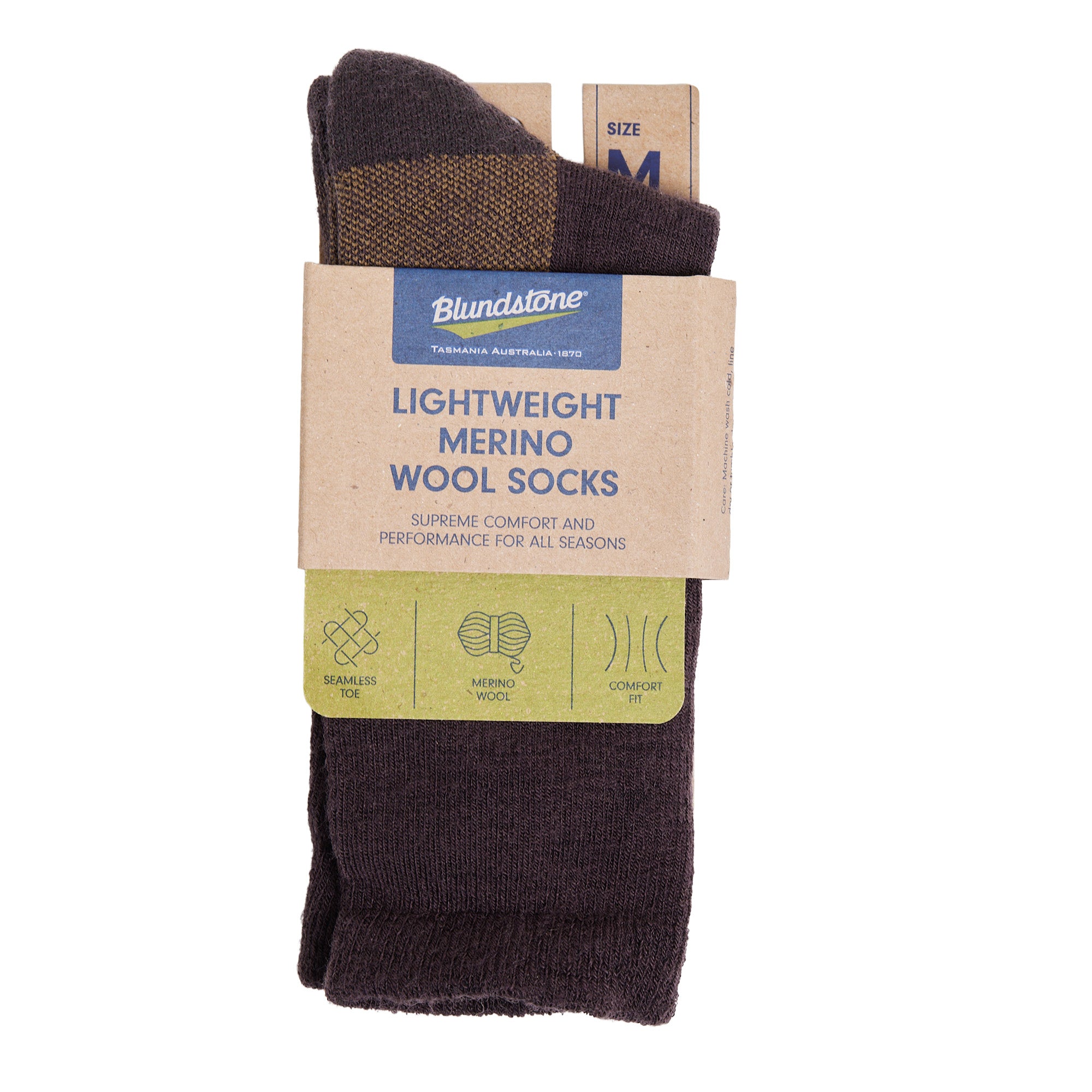 Unisex Marino Wool Sock - Brown