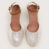 Catalina - Beige Metallic Suede