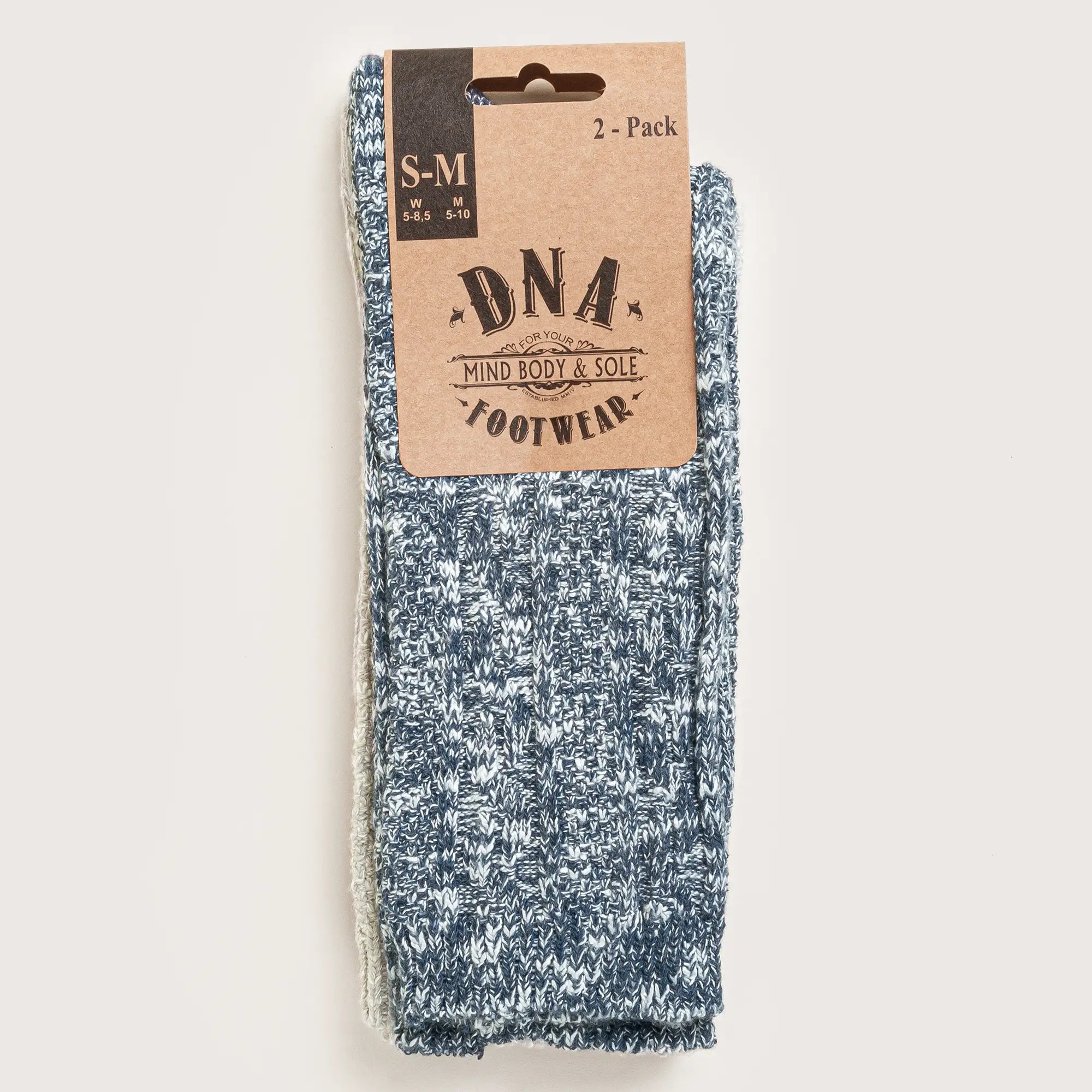 Women's Bamboo Slub 2 Pk - Navy/Grey