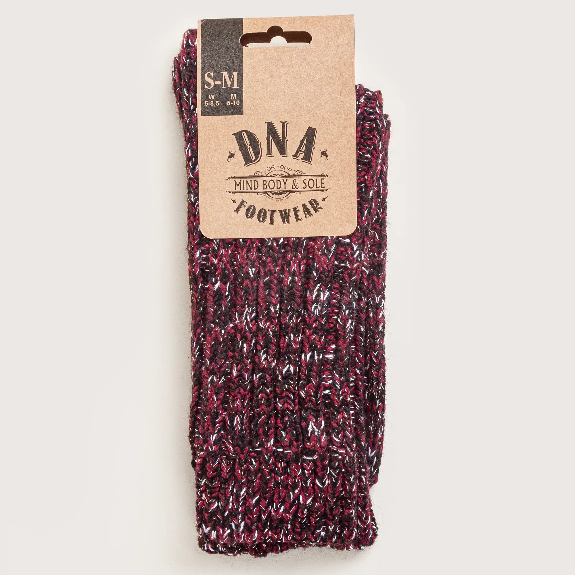 Women's Bling Sock - Bordeaux