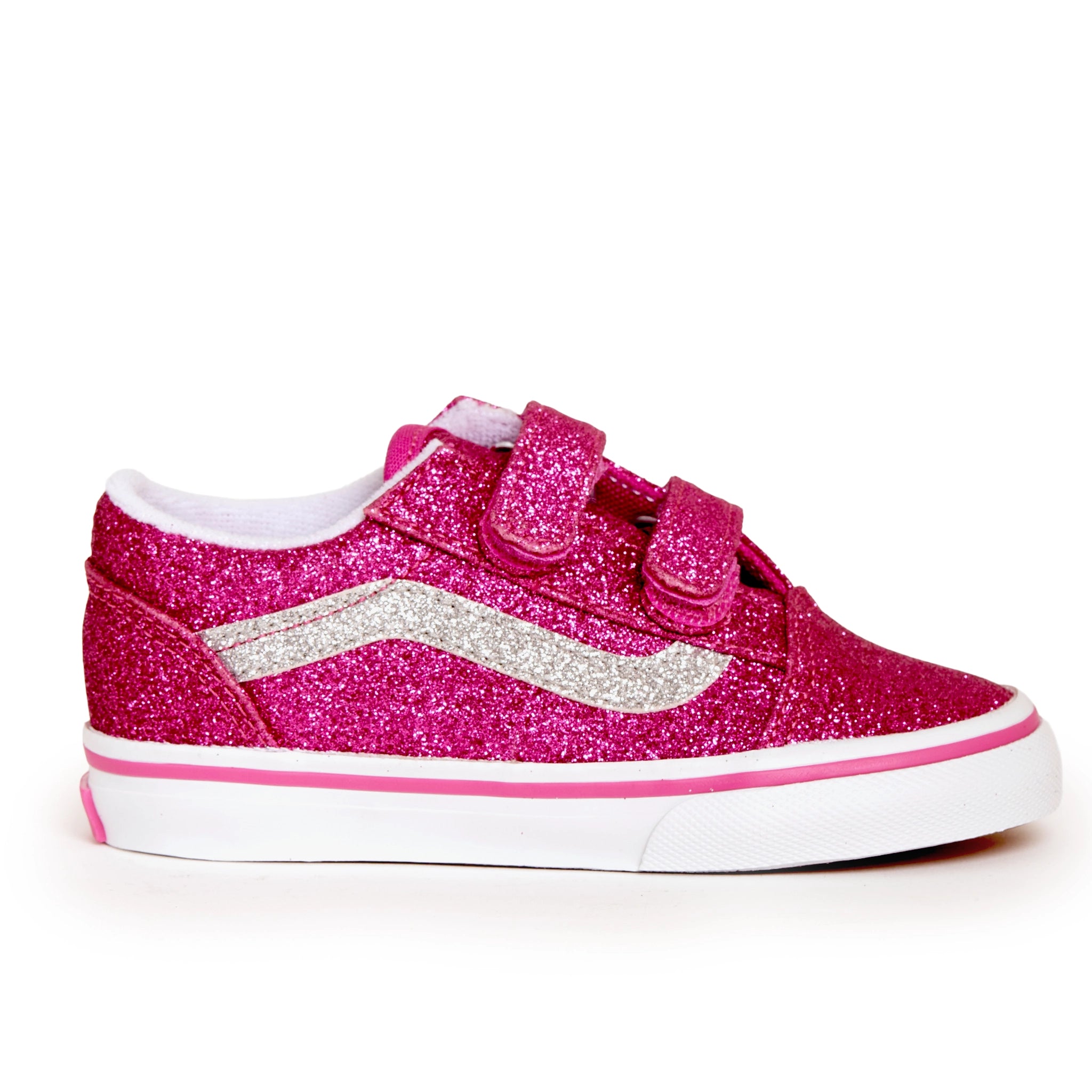 Toddler Old Skool Velcro- Rasberry/Rose