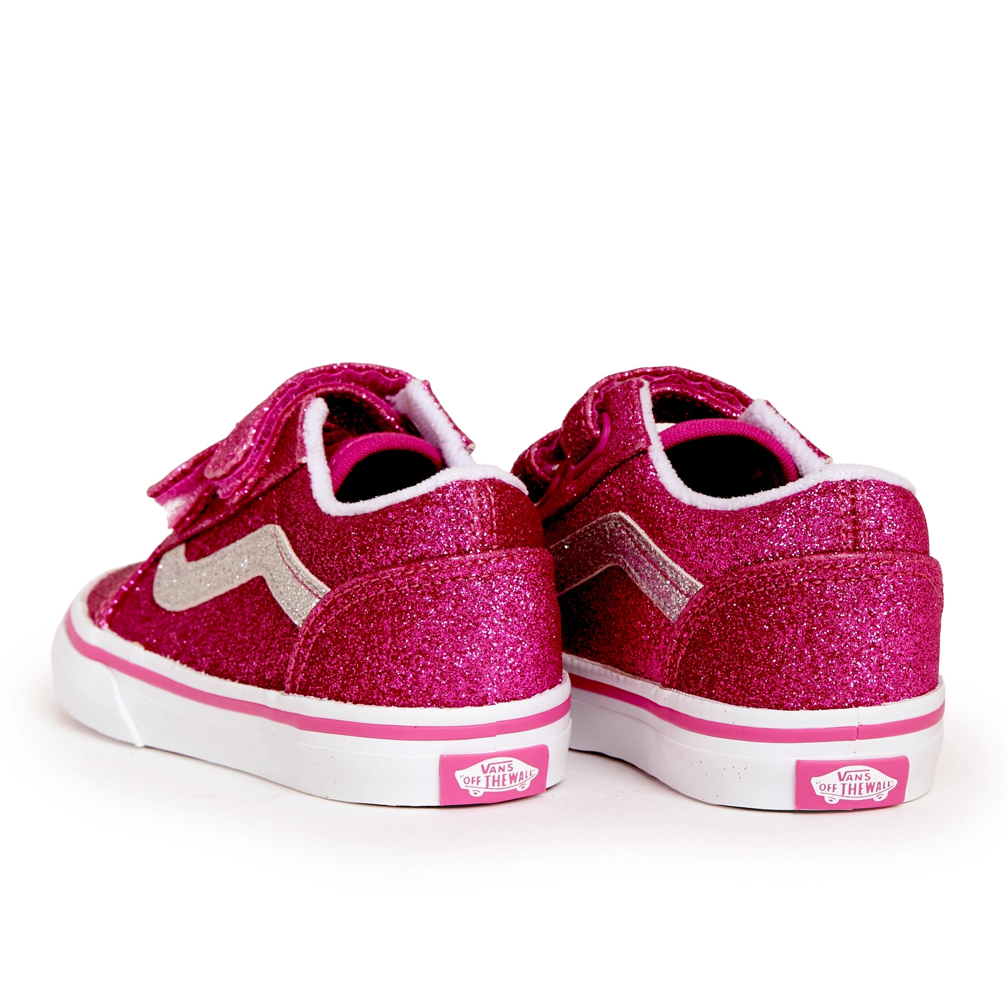 Toddler Old Skool Velcro- Rasberry/Rose