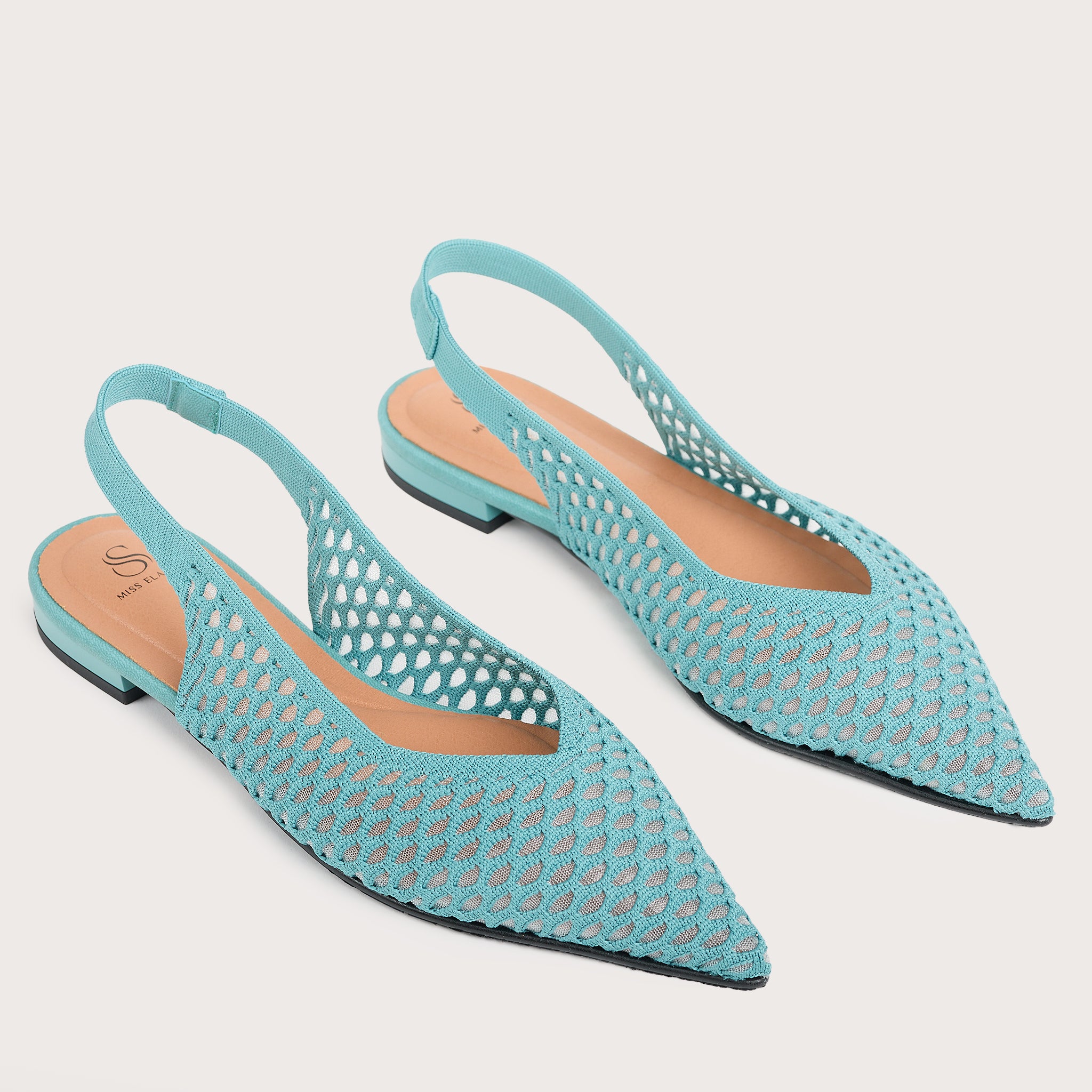 Miss Elastic Argyle - Aqua
