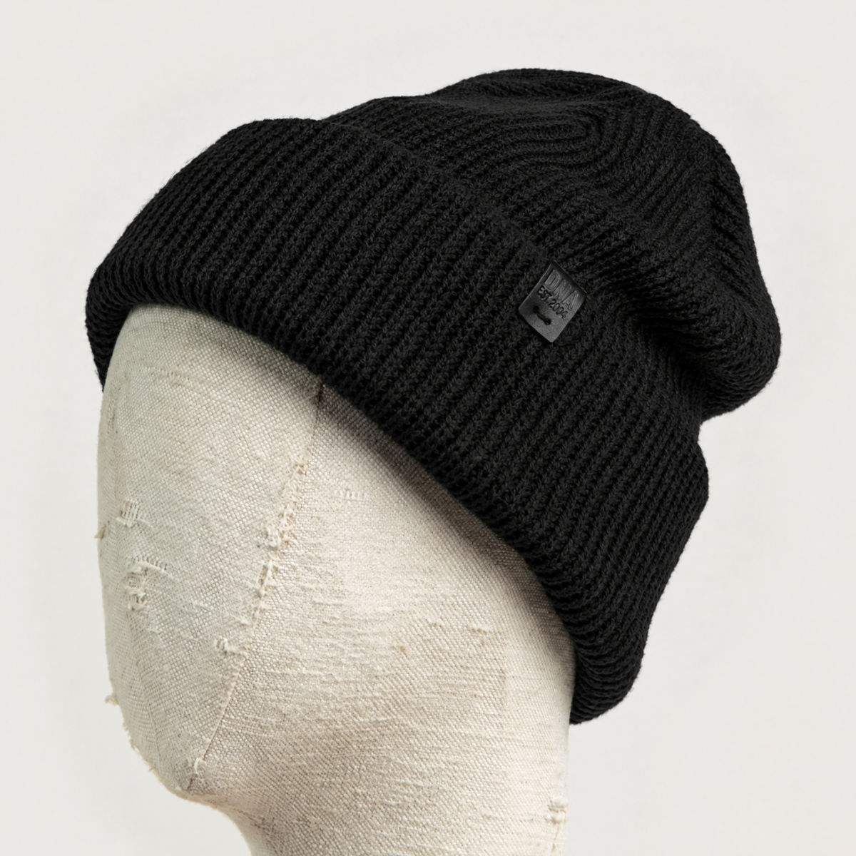 Wythe Ribbed Knit Beanie - Black
