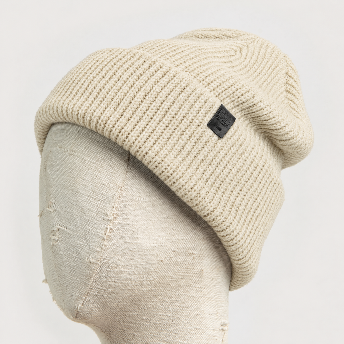 Wythe Ribbed Knit Beanie - Ivory