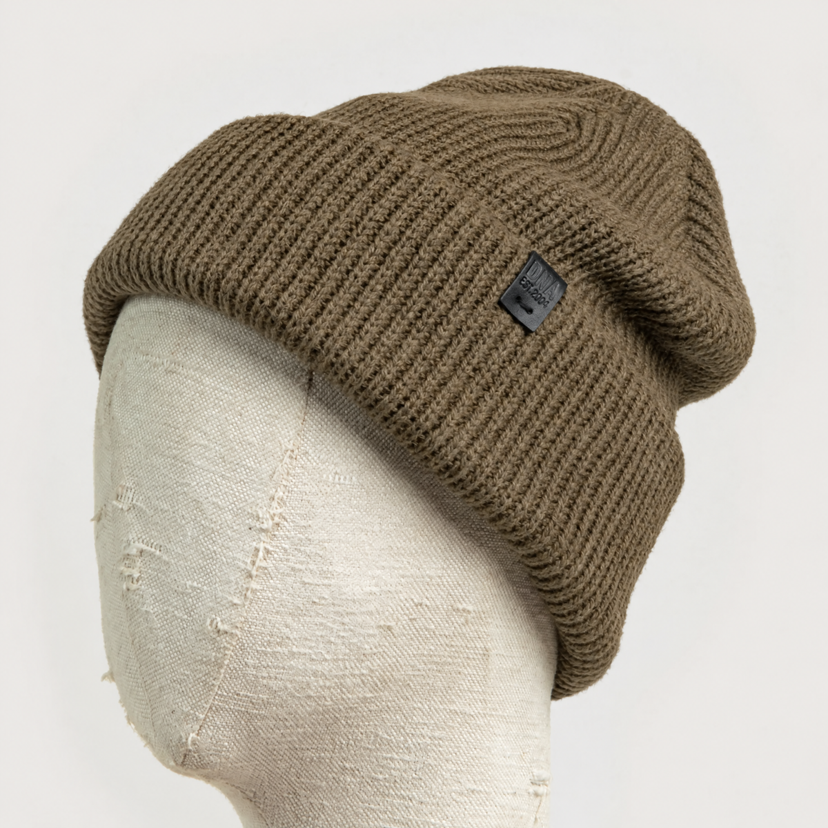 Wythe Ribbed Knit Beanie - Military