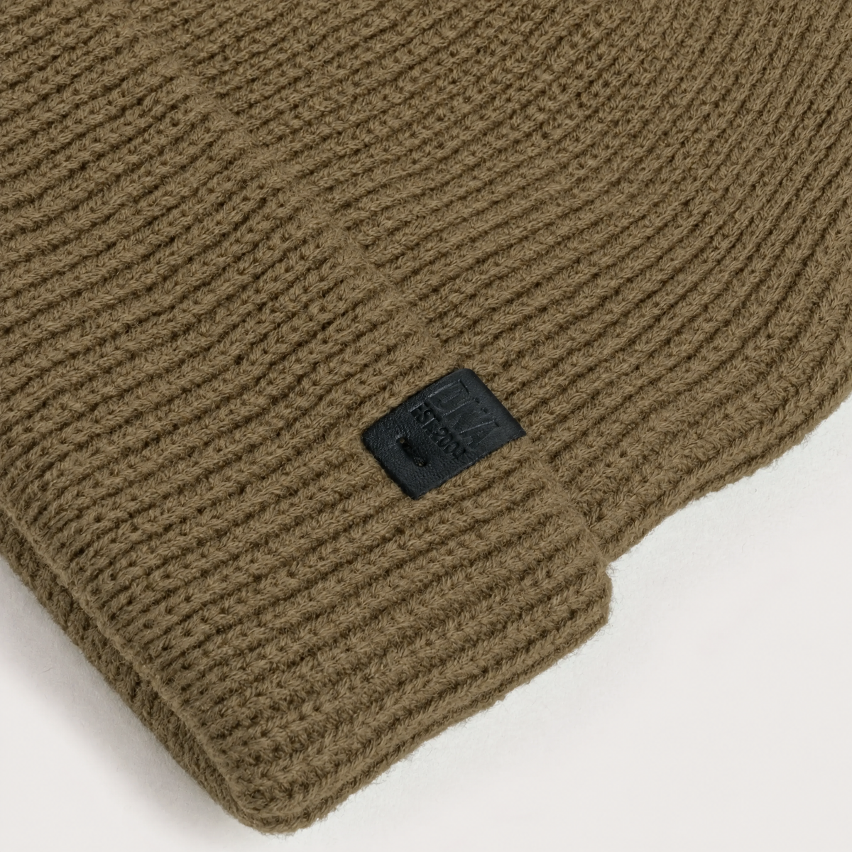 Wythe Ribbed Knit Beanie - Military