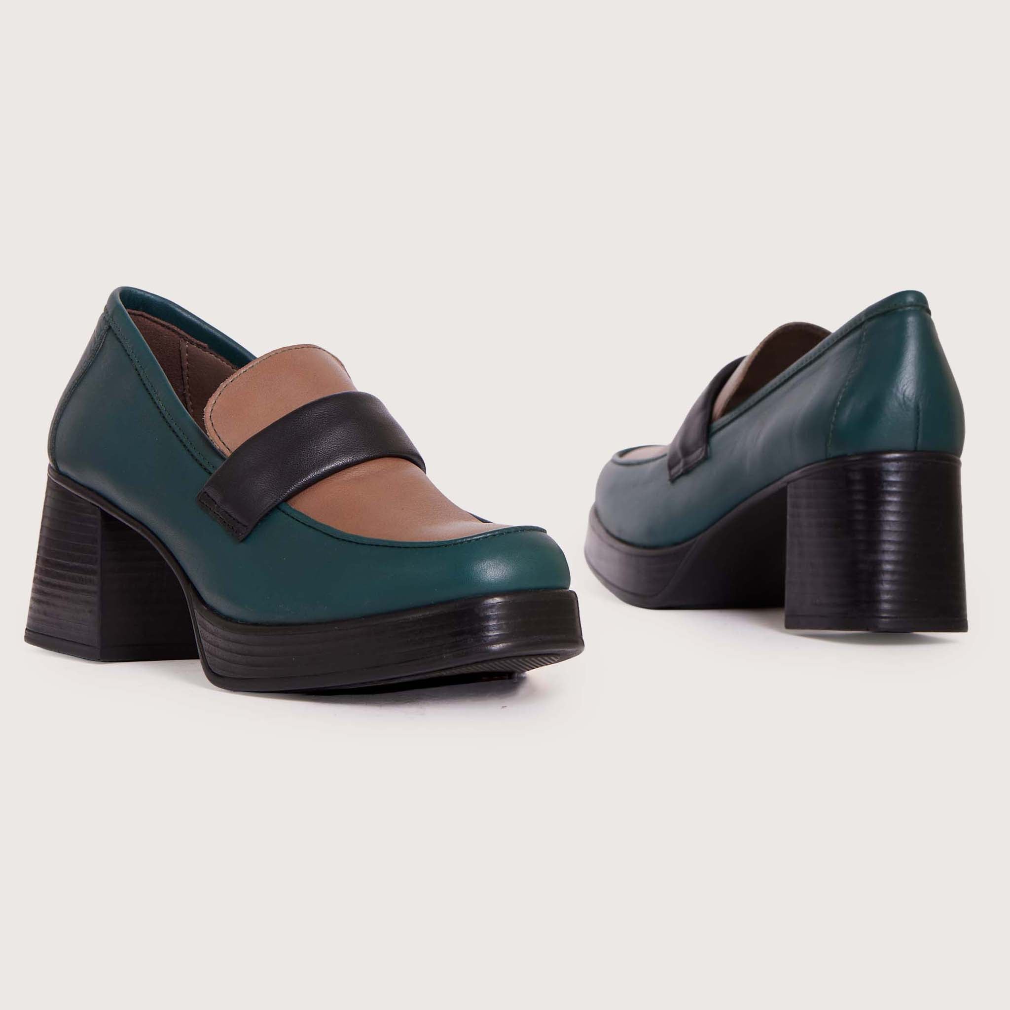 Exeter - Green/Taupe
