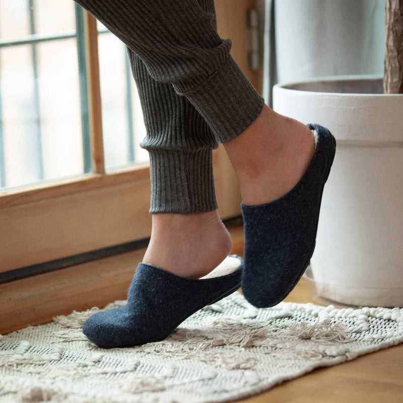 Malta - This Was A Bottle Slipper - Navy - DNA Footwear