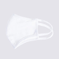 Washable Cotton Facemask - White - DNA Footwear