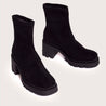 Flint - Black Suede