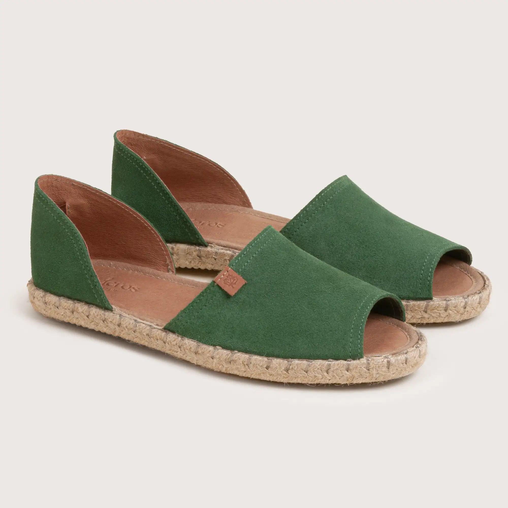 Isla - Green Suede