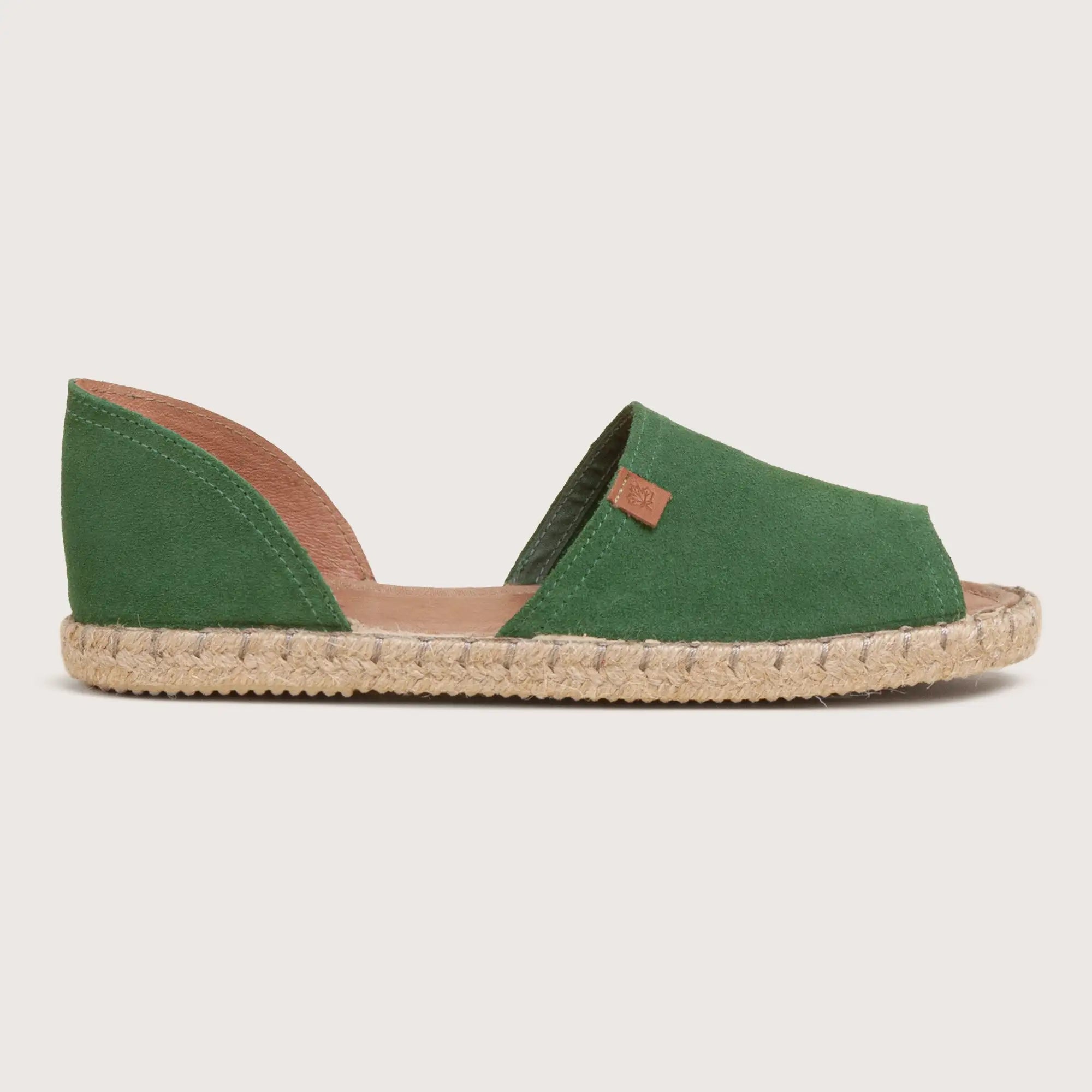 Isla - Green Suede