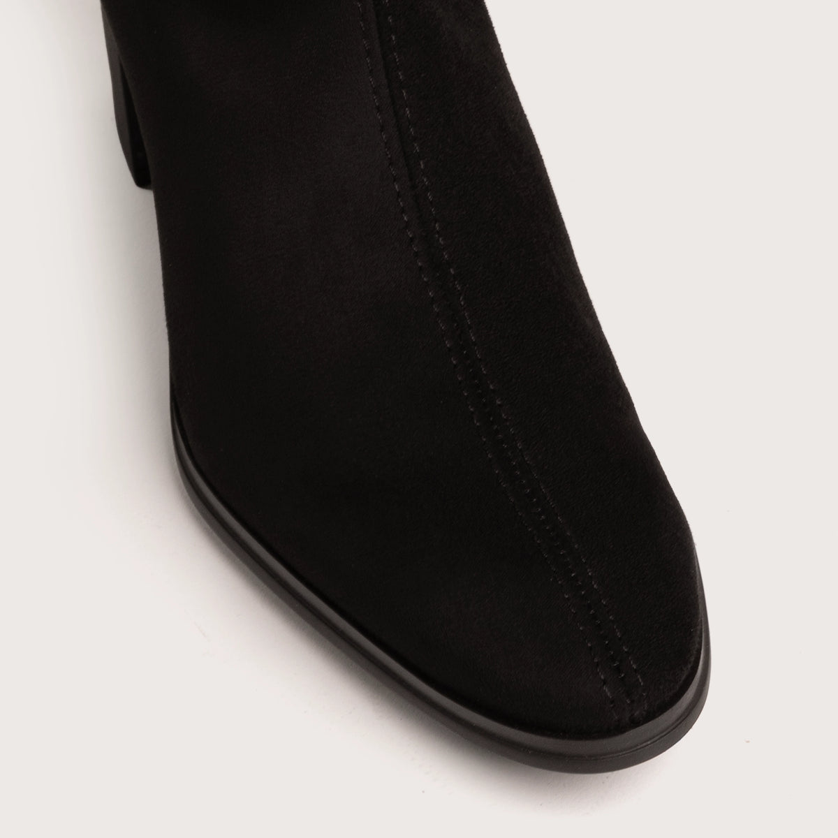 Kingston - Black Suede Stretch