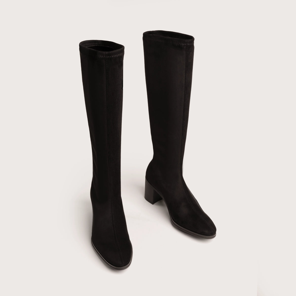 Kingston - Black Suede Stretch