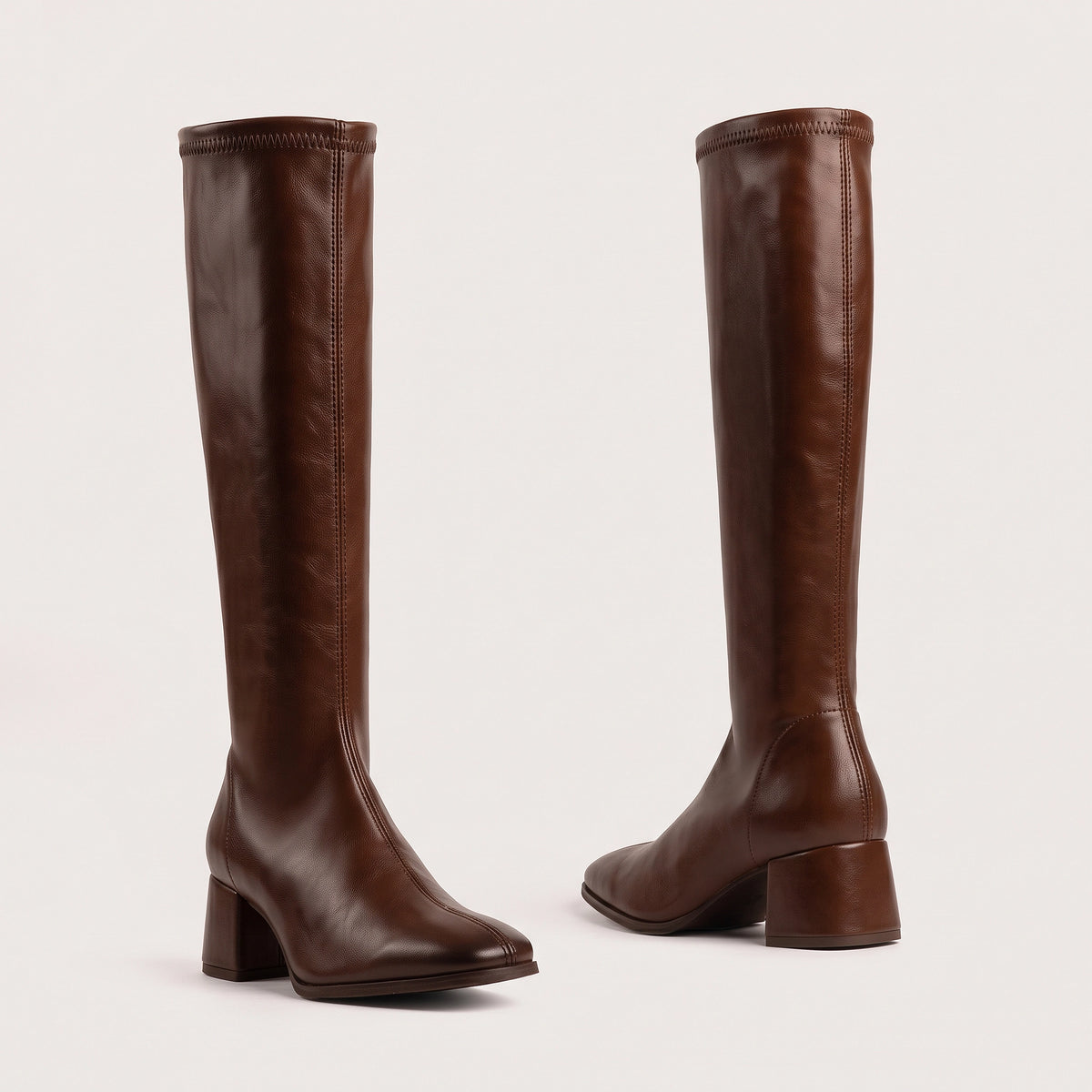 Lane - Brown leather Stretch