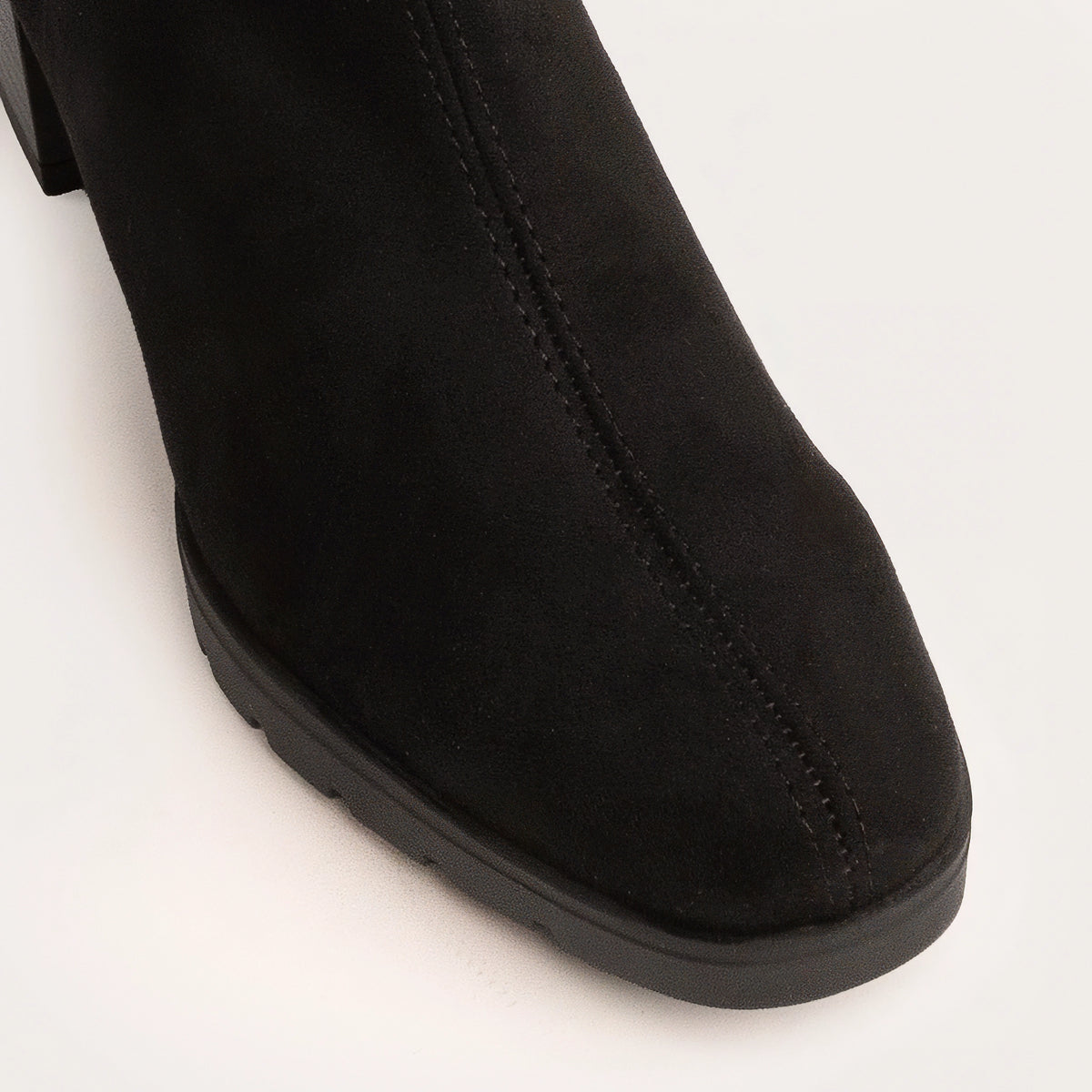 Laurie - Black Suede Stretch