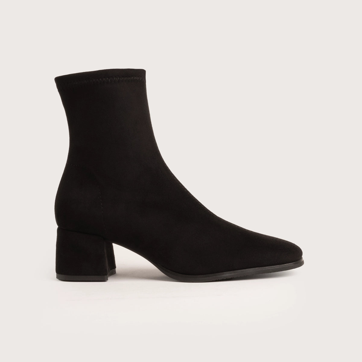 Layton - Black Suede Stretch