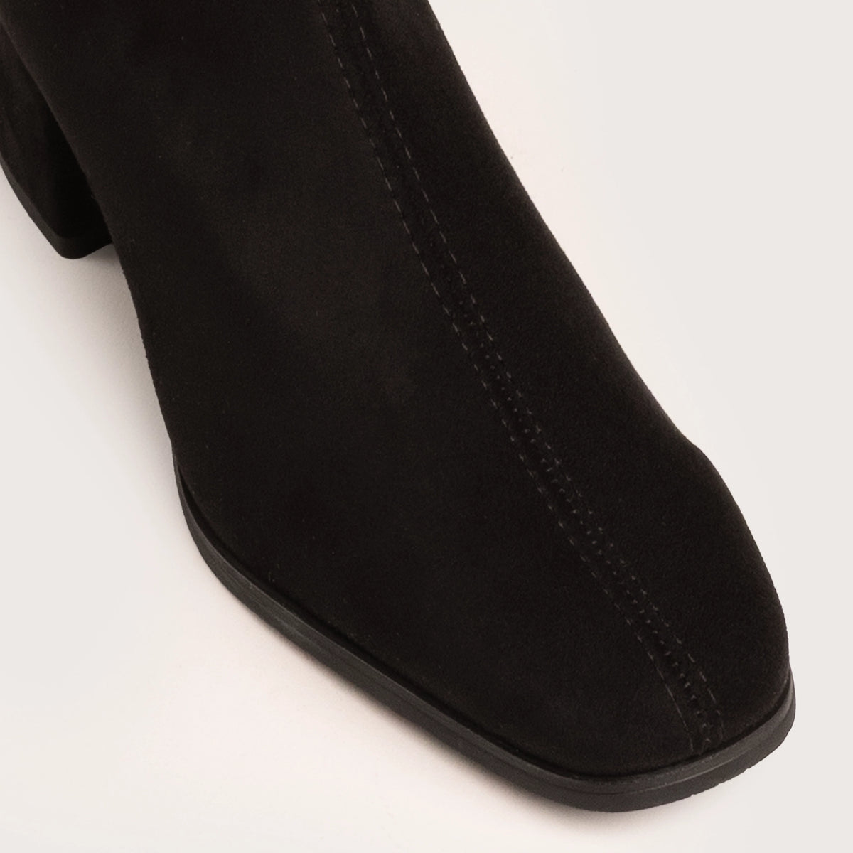 Layton - Black Suede Stretch