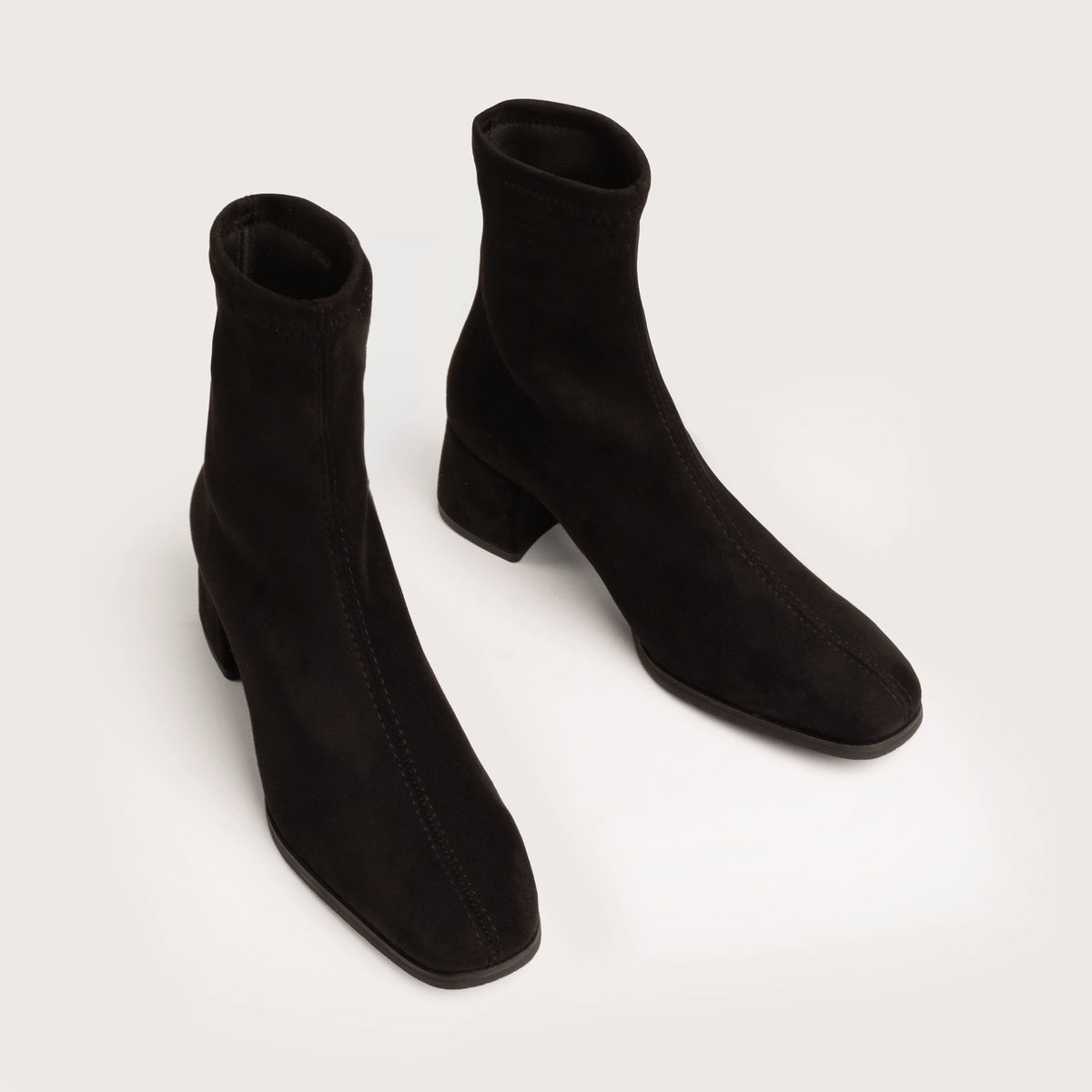 Layton - Black Suede Stretch