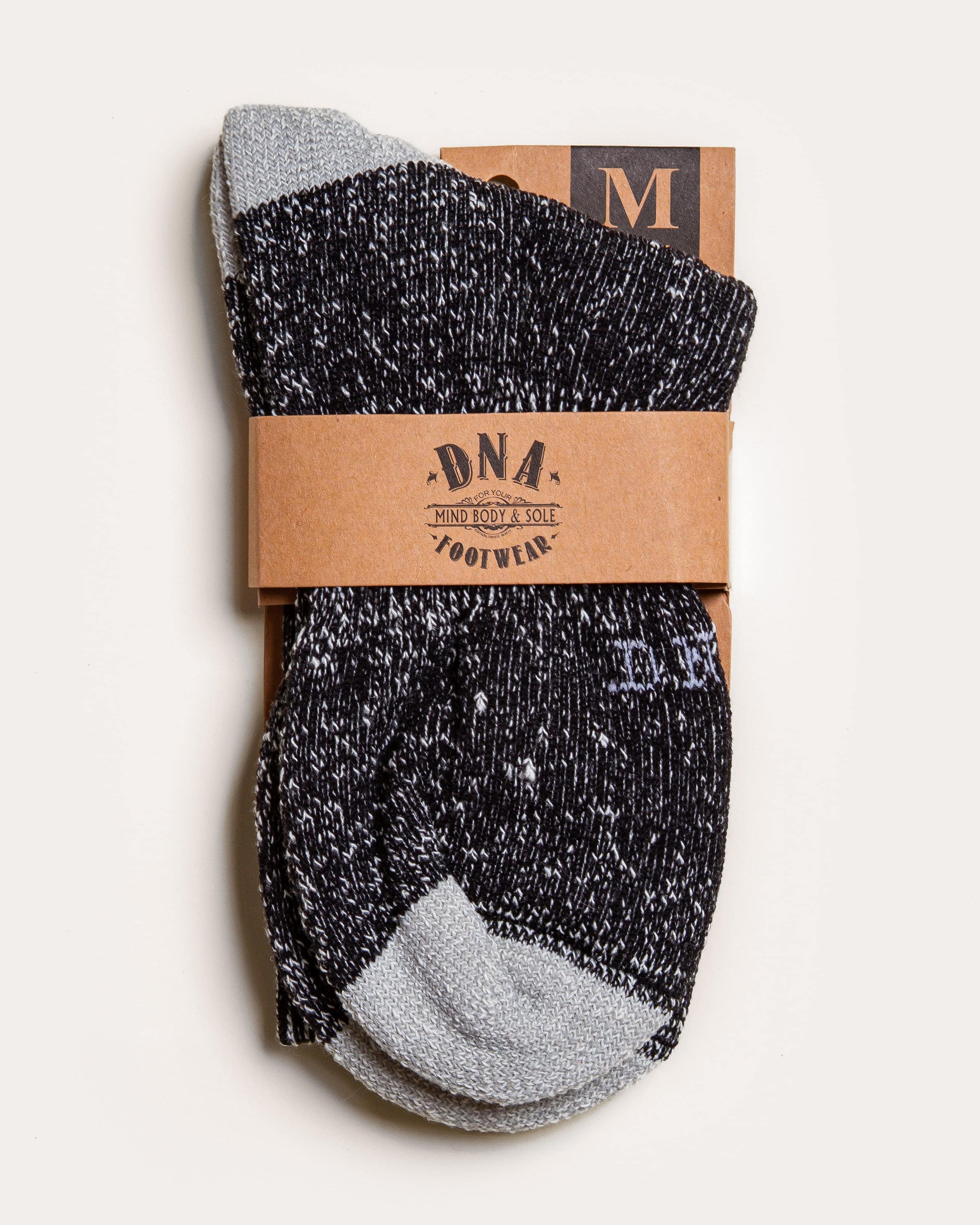 Manor Wool Socks - Black - DNA Footwear