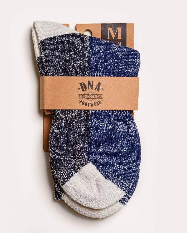Manor Wool Socks - Navy - DNA Footwear