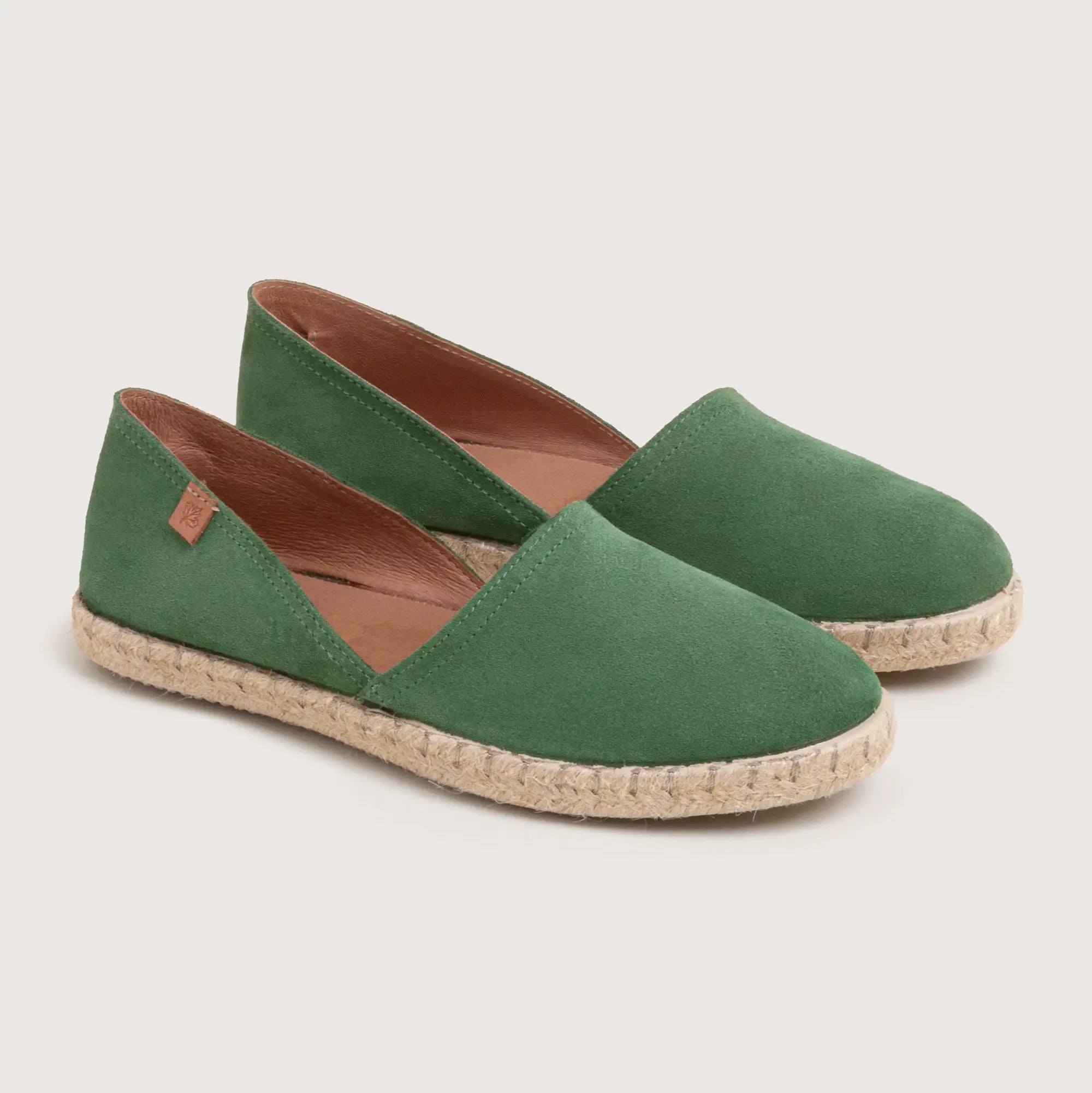 Maya - Green Suede