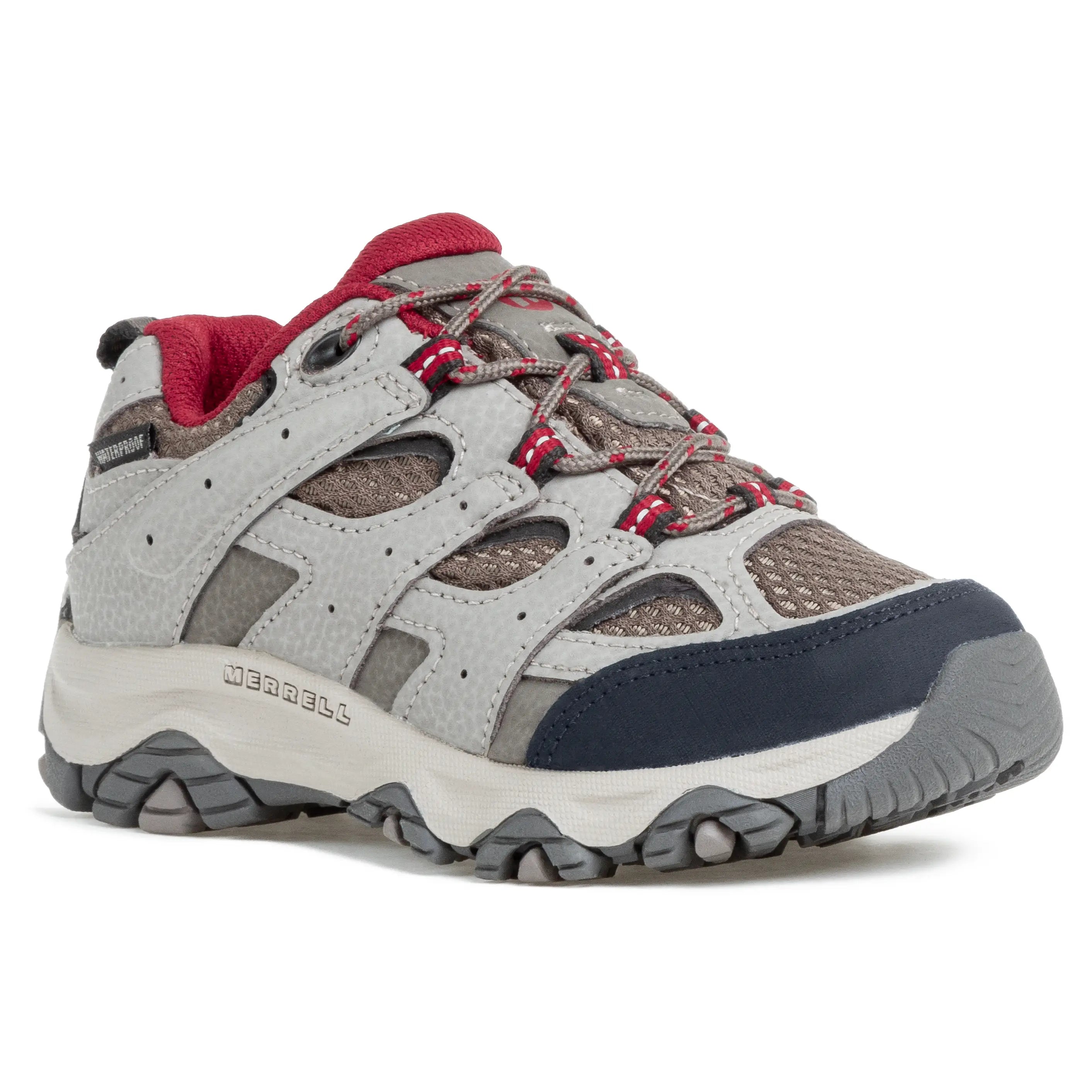 Kids Moab 3 Waterproof - Brown/Red