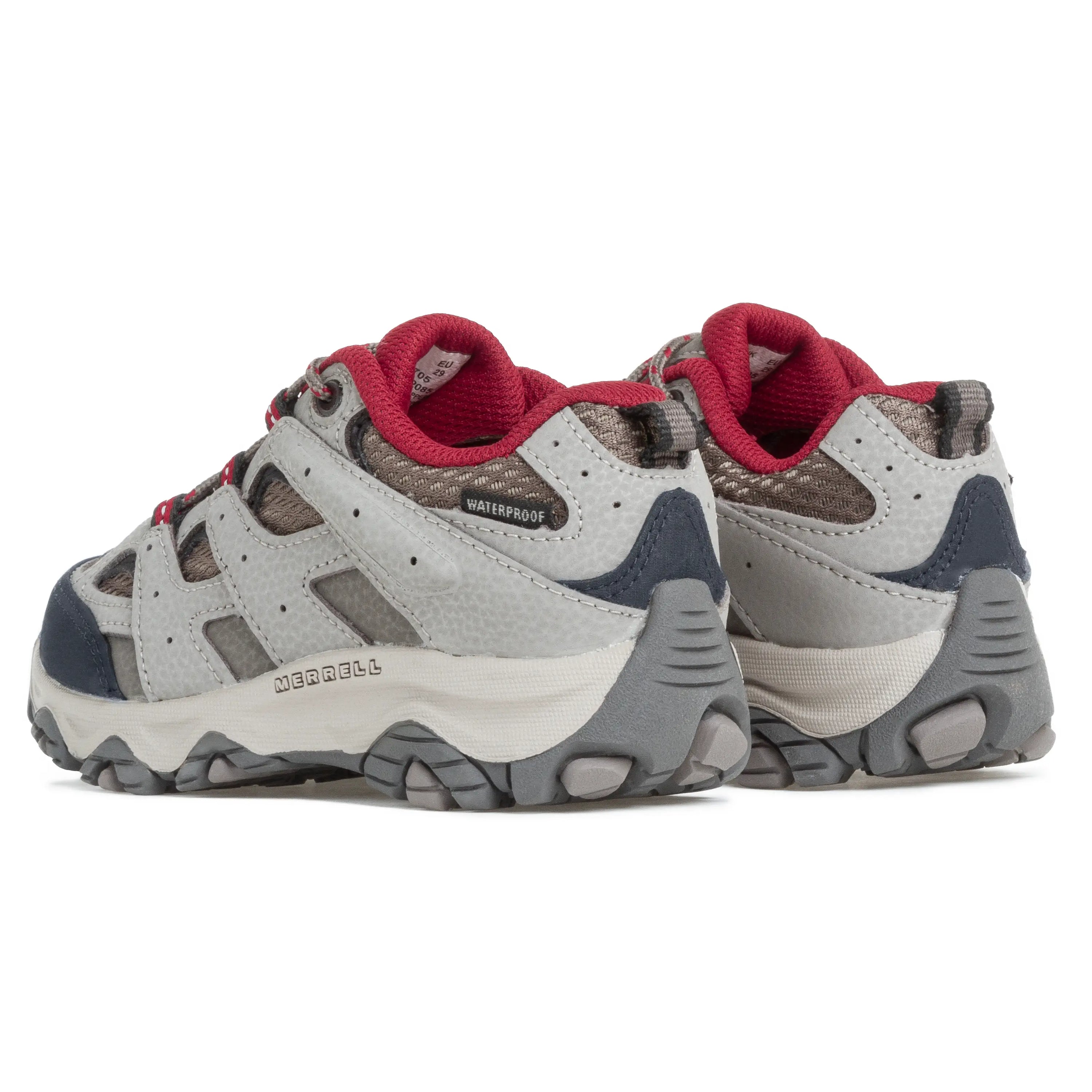 Kids Moab 3 Waterproof - Brown/Red