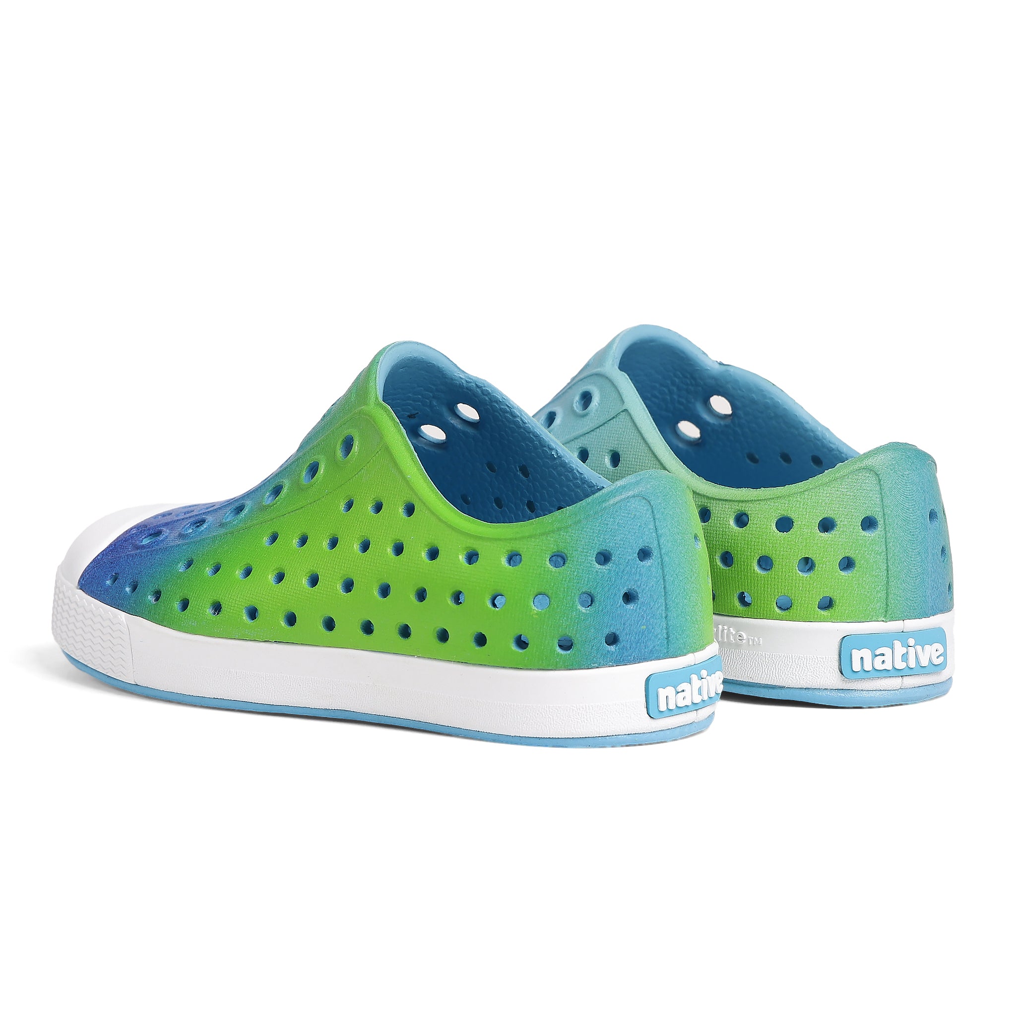 Youth Jefferson Print - Aqua/Shell