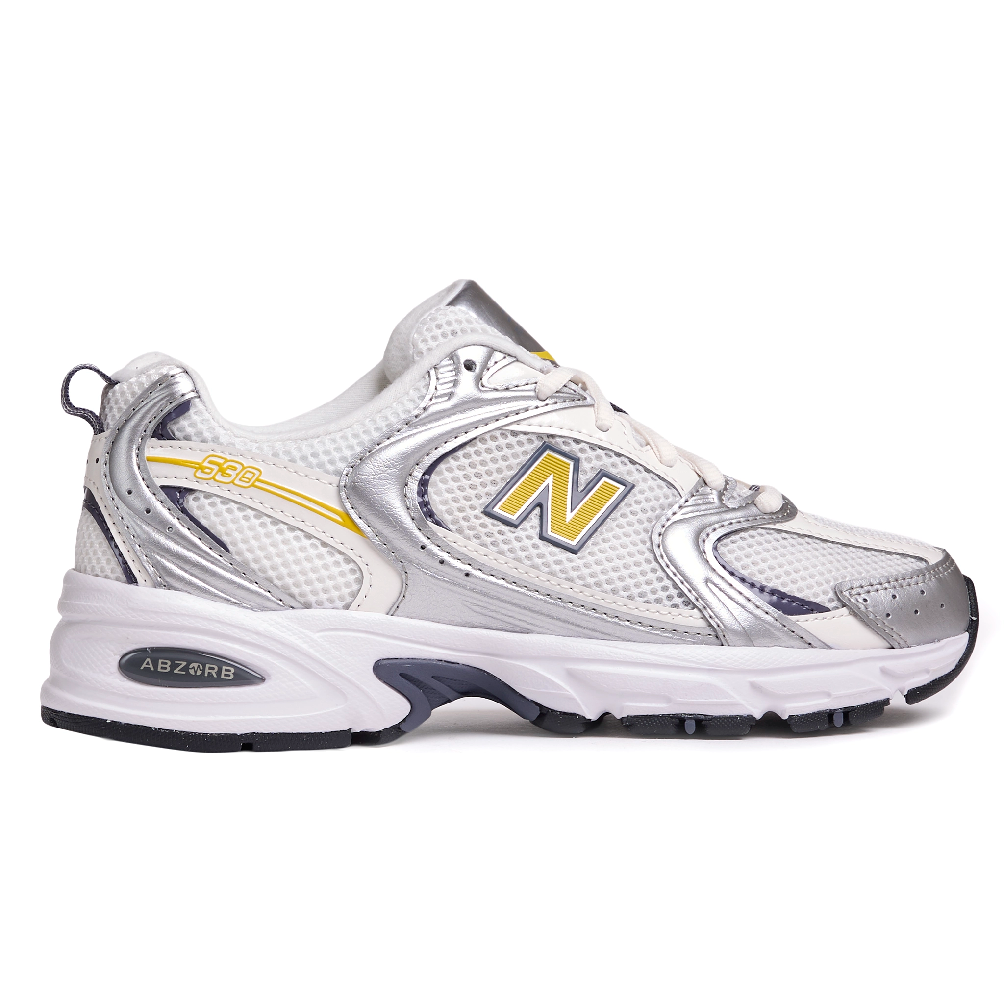 New Balance 574 - Silver/Yellow