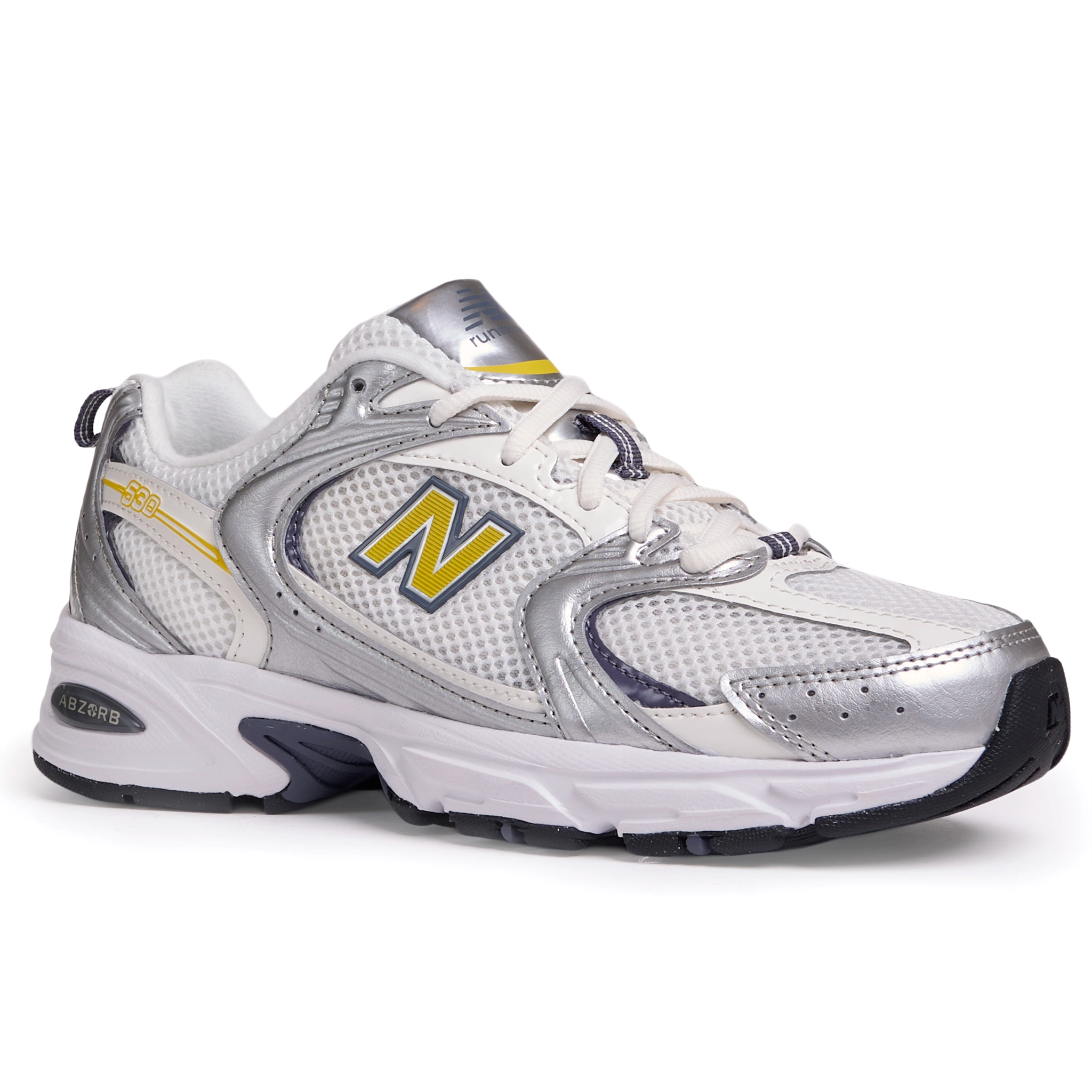 New Balance 574 - Silver/Yellow