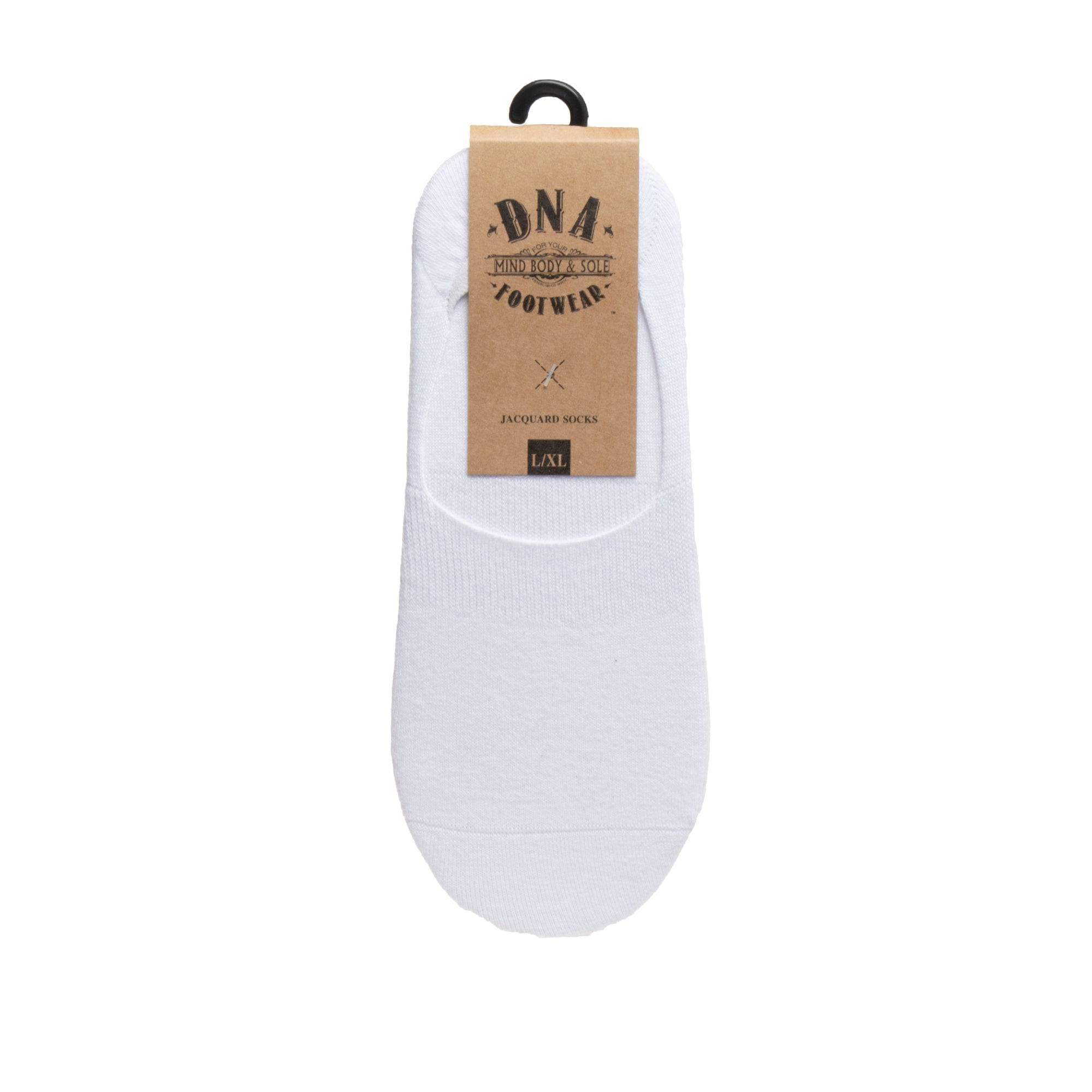 No-Show Socks 2PK - White - DNA Footwear